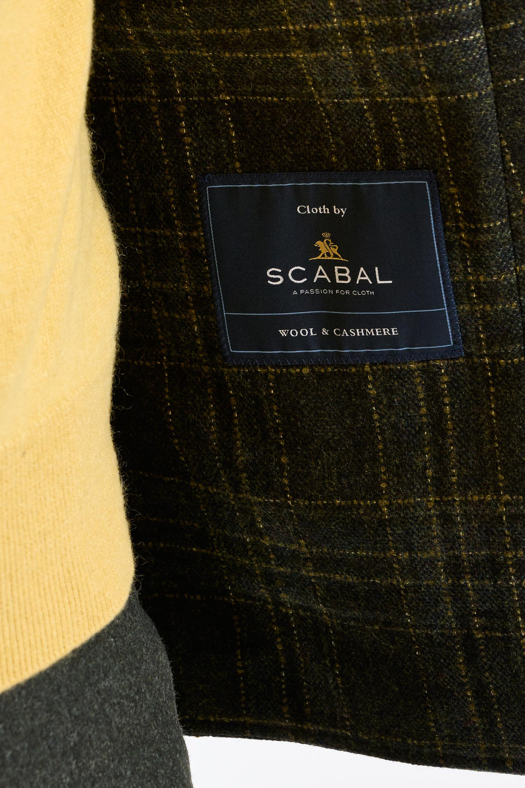 Check Wool & Cashmere Kenton Jacket Escape — detail 3