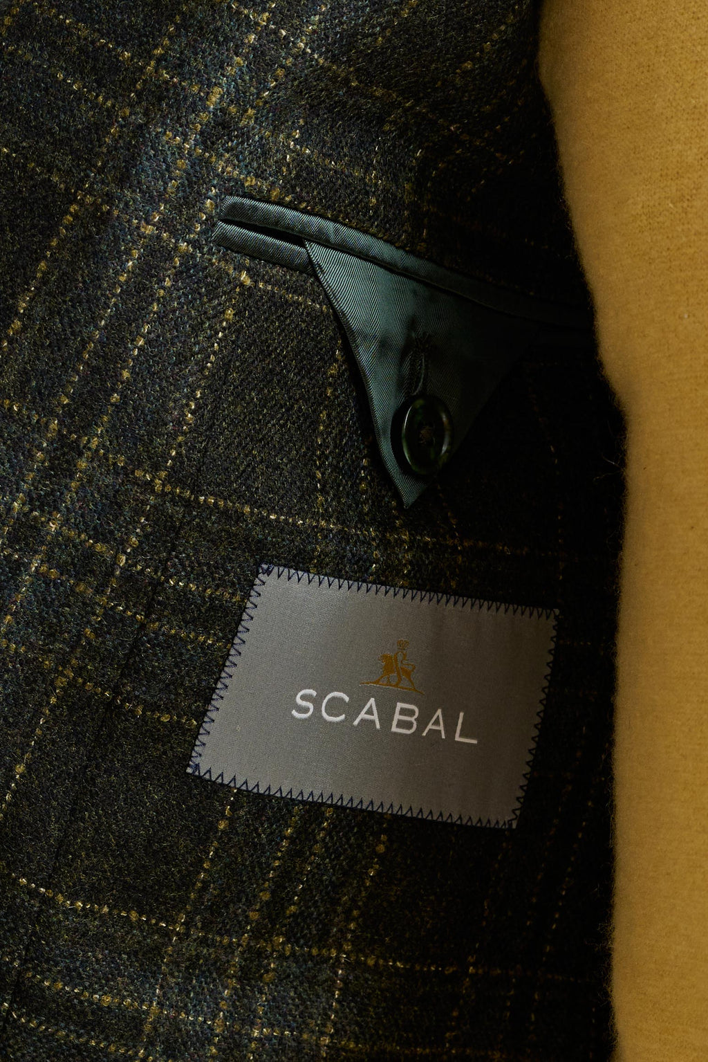 Check Wool & Cashmere Kenton Jacket Escape — detail 4