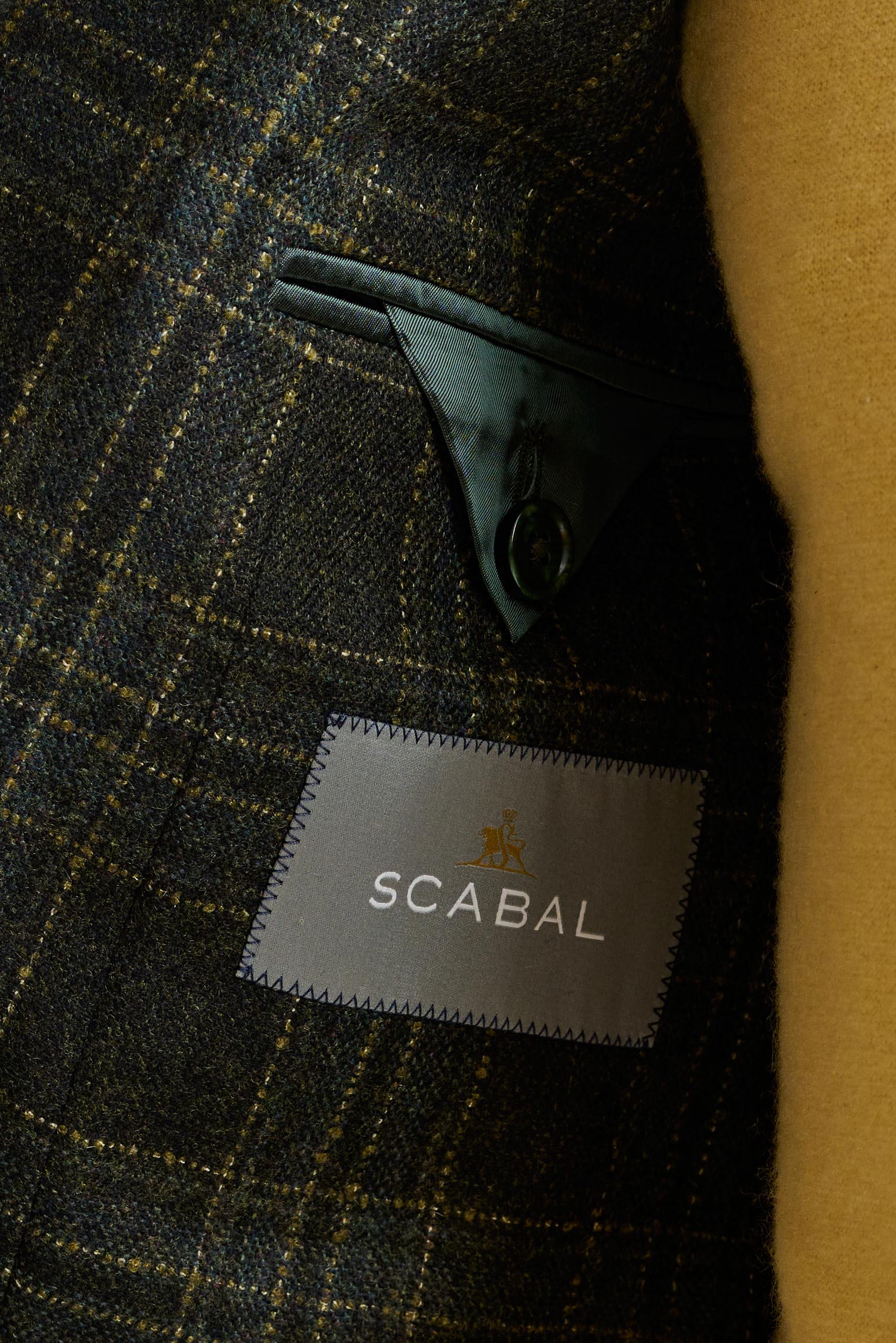 Check Wool & Cashmere Kenton Jacket Escape — detail 4