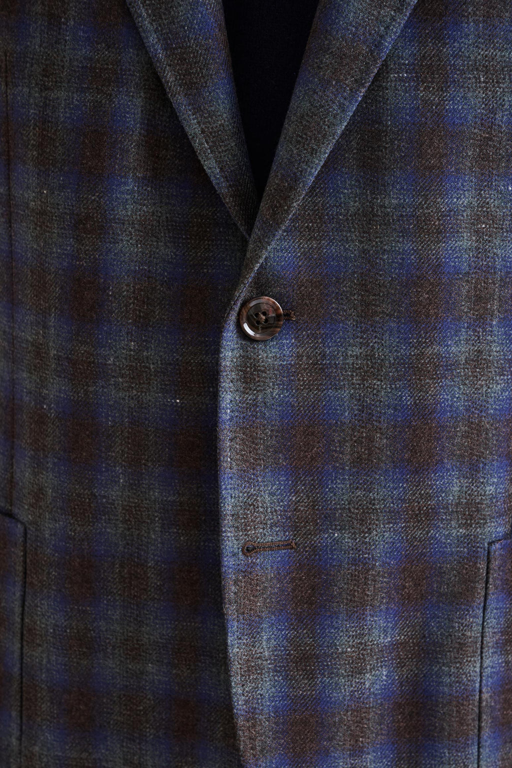 Medium Blue Wool & Cashmere Kenton Jacket Escape — detail 2