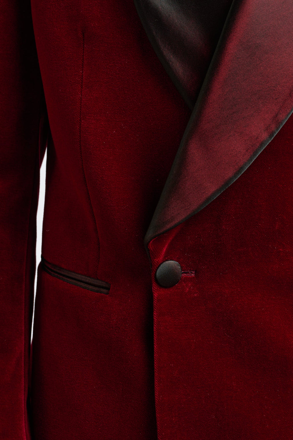 Red Soho Tuxedo Velvets — detail 4