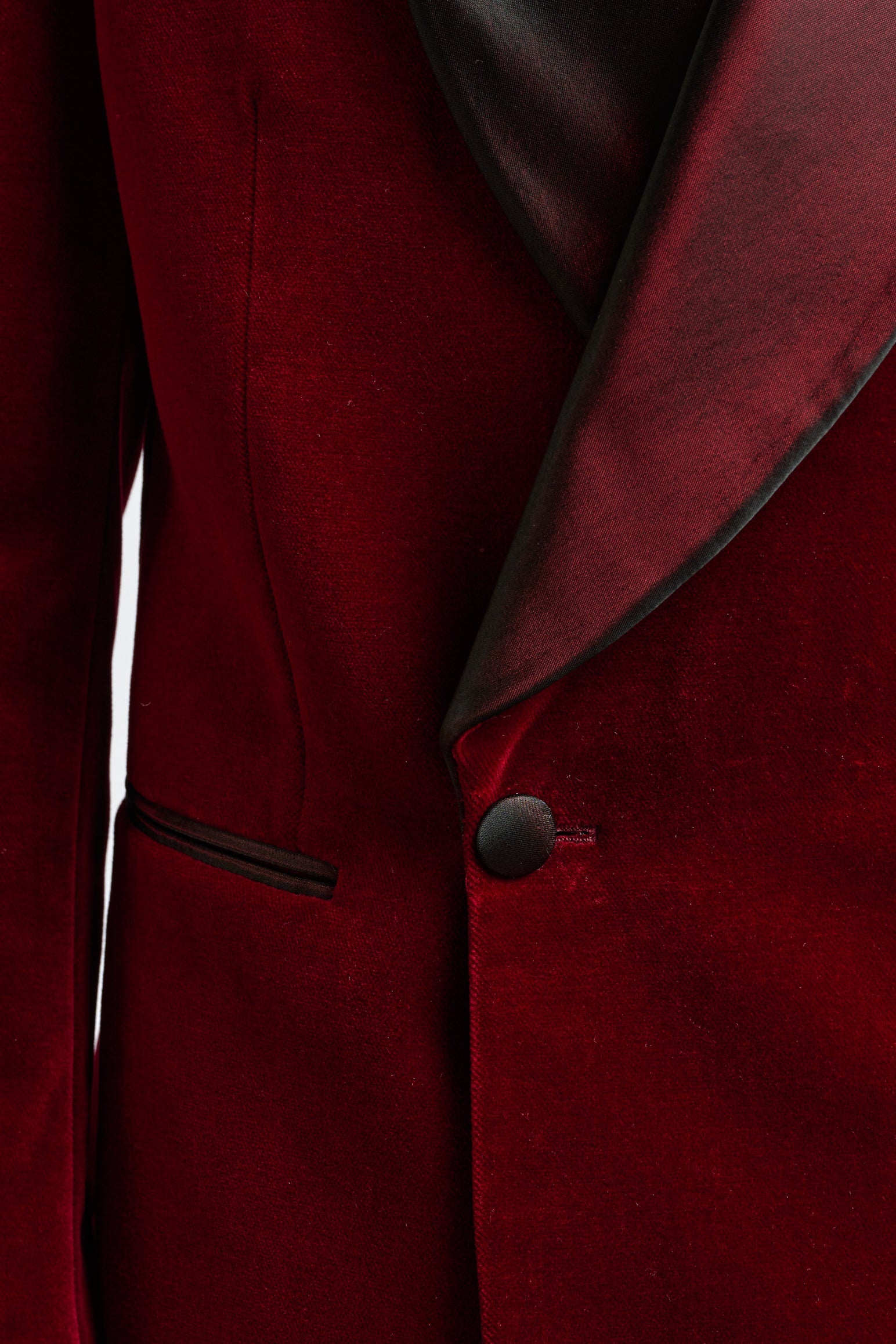 Red Soho Tuxedo Velvets — detail 4