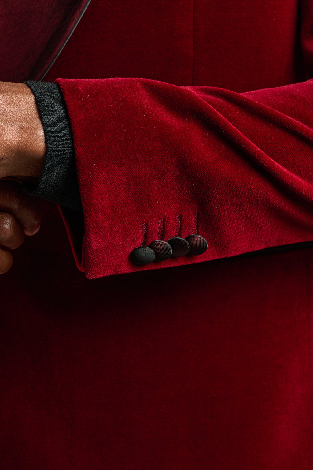 Red Soho Tuxedo Velvets — detail 5
