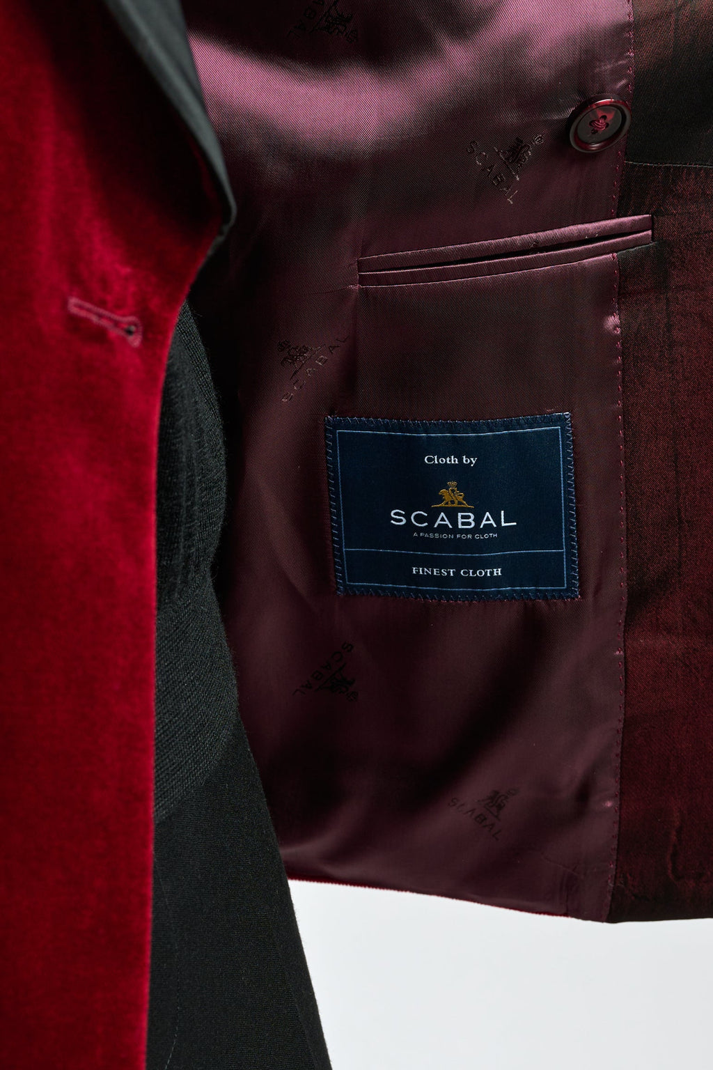 Red Soho Tuxedo Velvets — detail 6