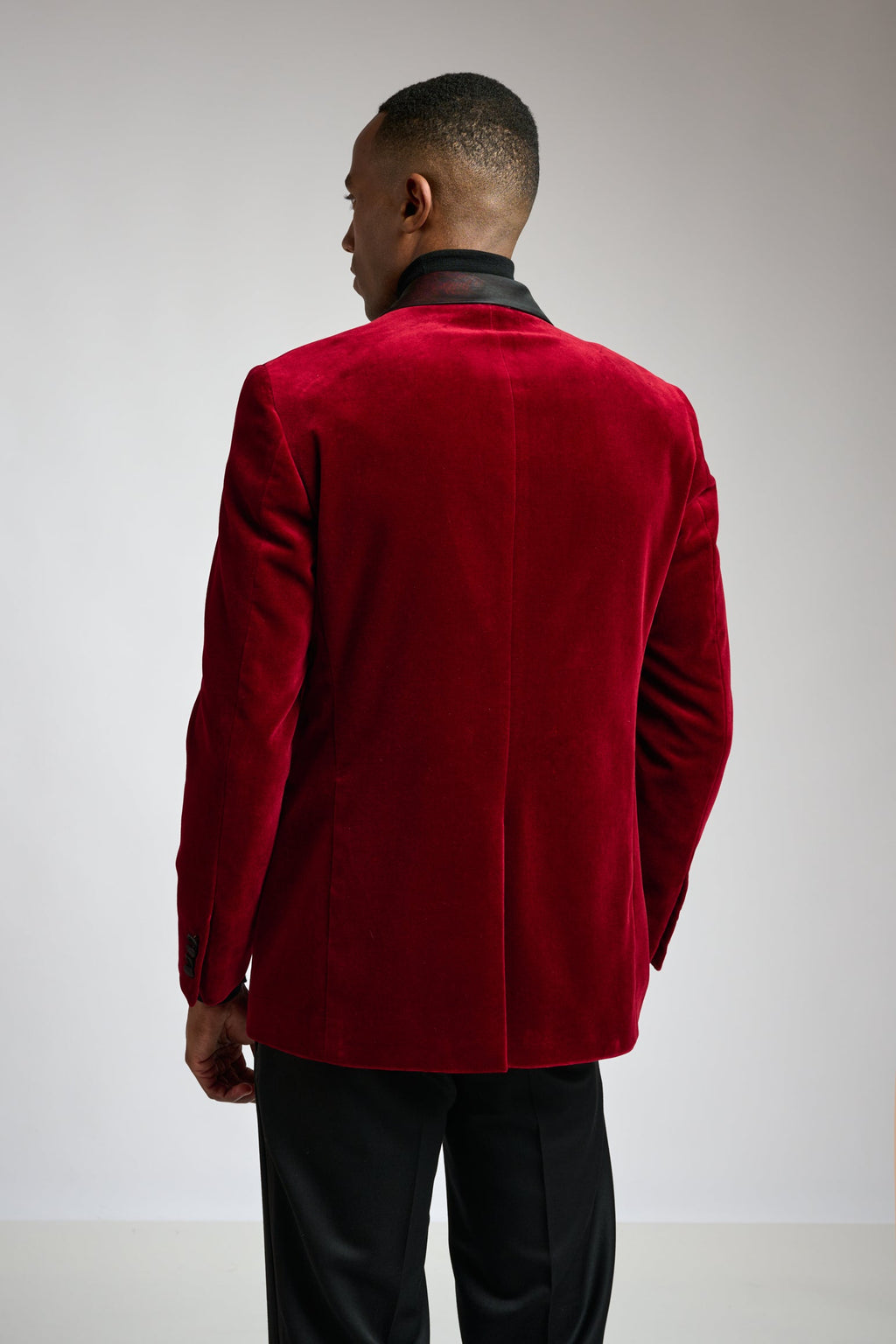 Red Soho Tuxedo Velvets — detail 3