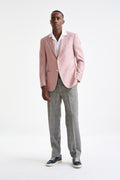 Pink Silk & Linen Soho Jacket Amalfi Trend