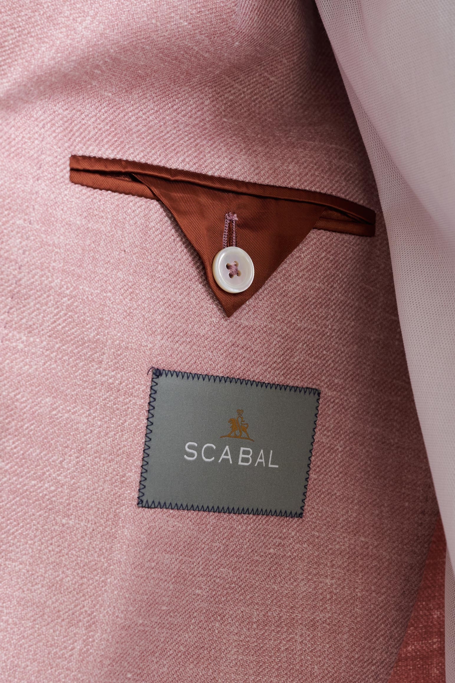 Pink Silk & Linen Soho Jacket Amalfi Trend — detail 4