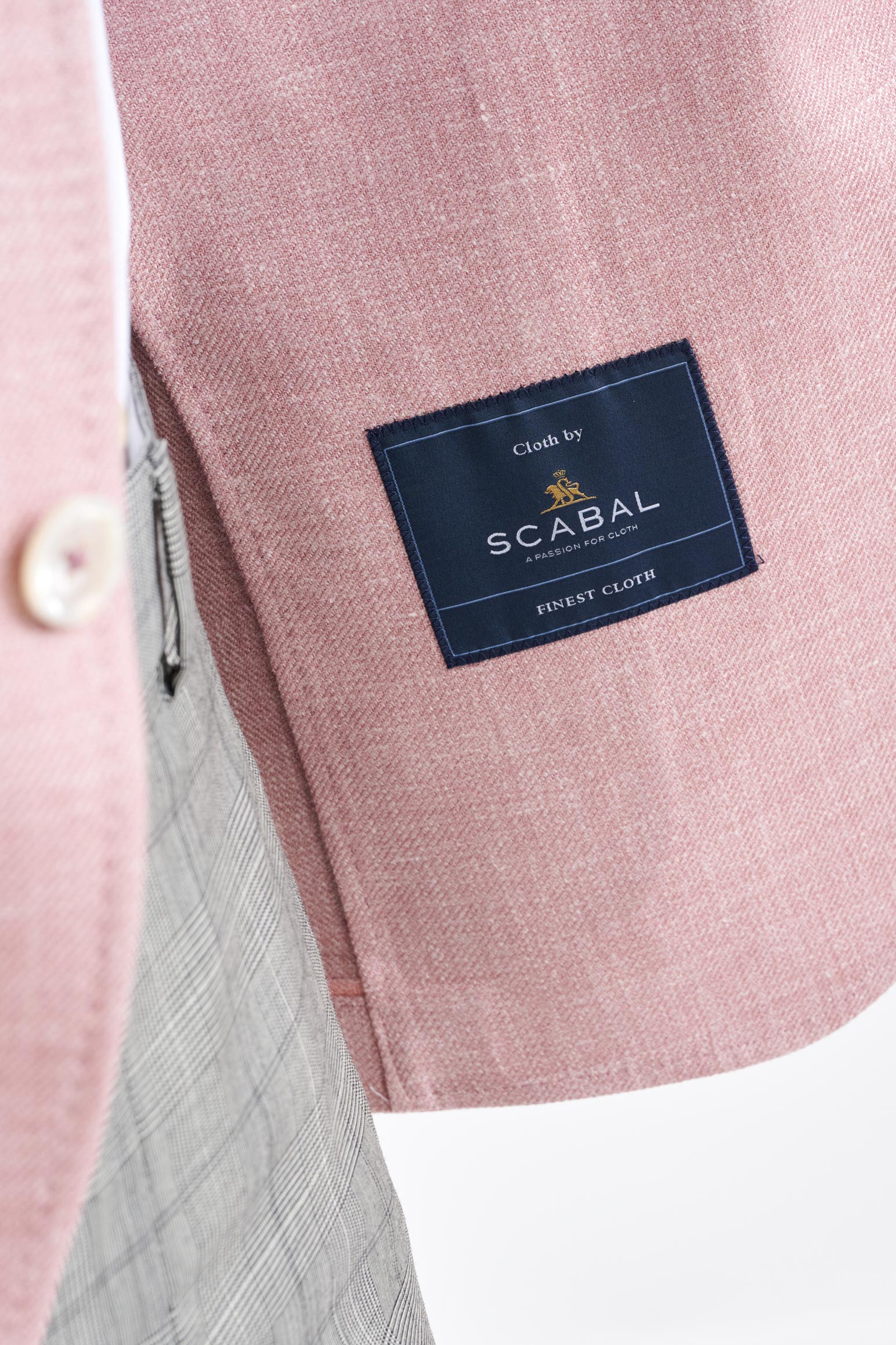 Pink Silk & Linen Soho Jacket Amalfi Trend — detail 3