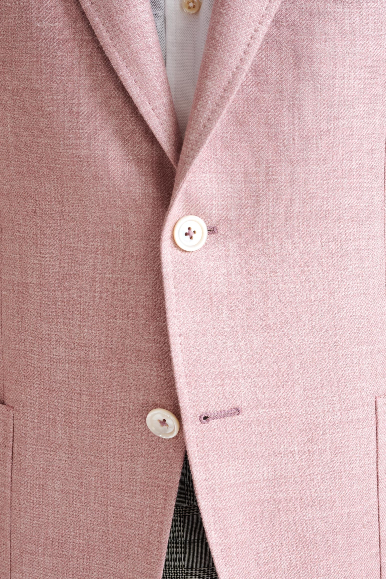 Pink Silk & Linen Soho Jacket Amalfi Trend — detail 2