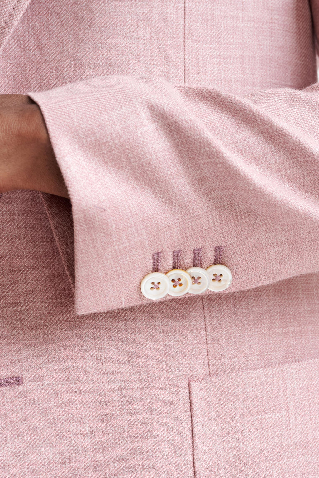 Pink Silk & Linen Soho Jacket Amalfi Trend — detail 1