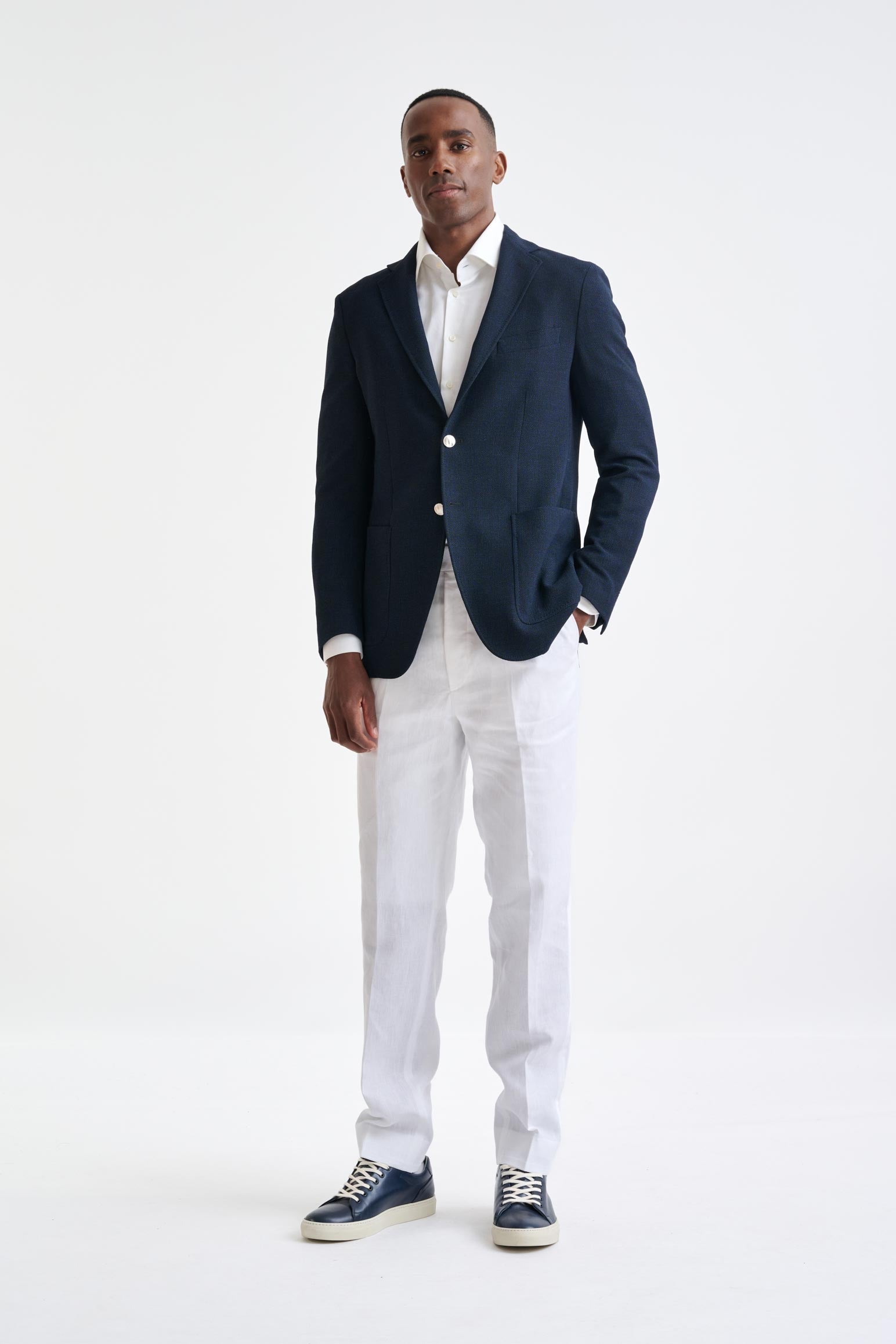 Navy Wool Kenton Jacket Connect — detail 4