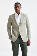 Forest Green Wool & Linen Kenton Jacket Amalfi Trend