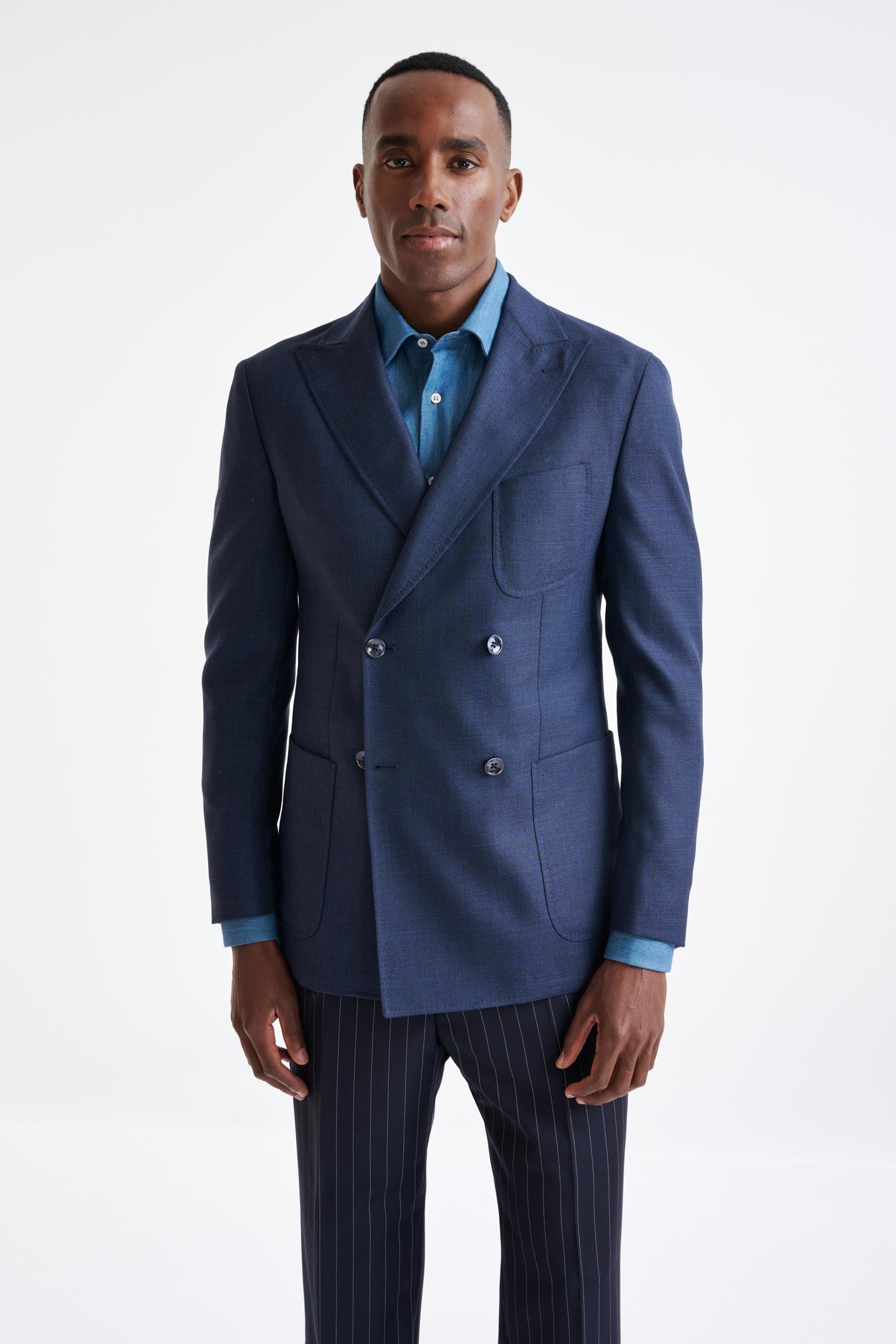 Blue 100% Wool Kenton Jacket Rhapsody