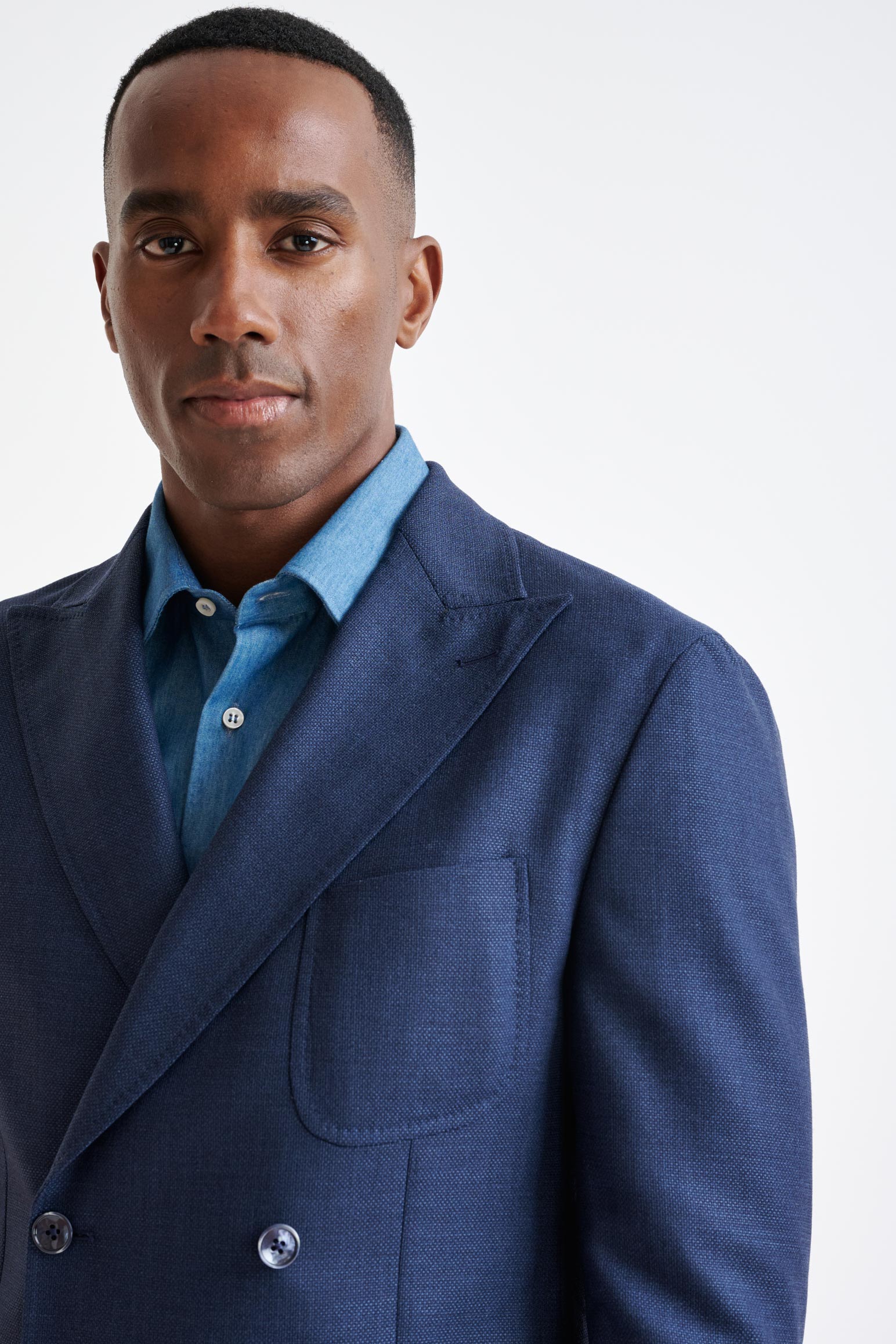 Blue 100% Wool Kenton Jacket Rhapsody — detail 5