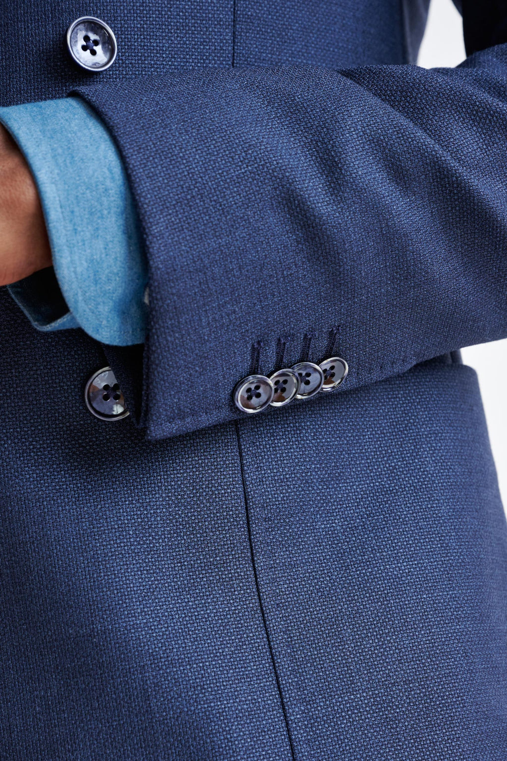 Blue 100% Wool Kenton Jacket Rhapsody — detail 1