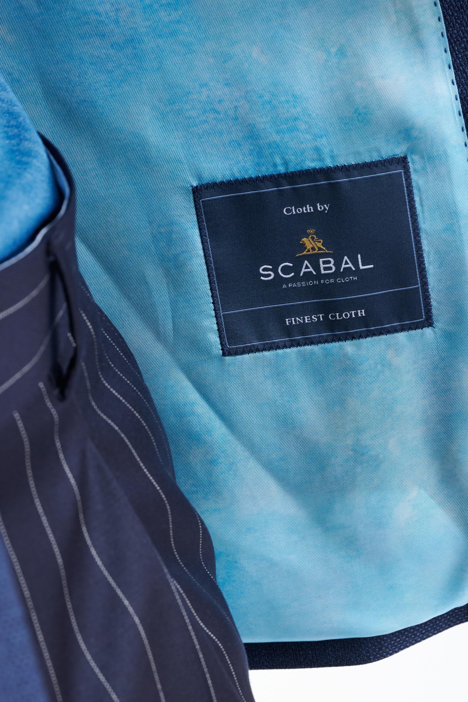 Blue 100% Wool Kenton Jacket Rhapsody — detail 2