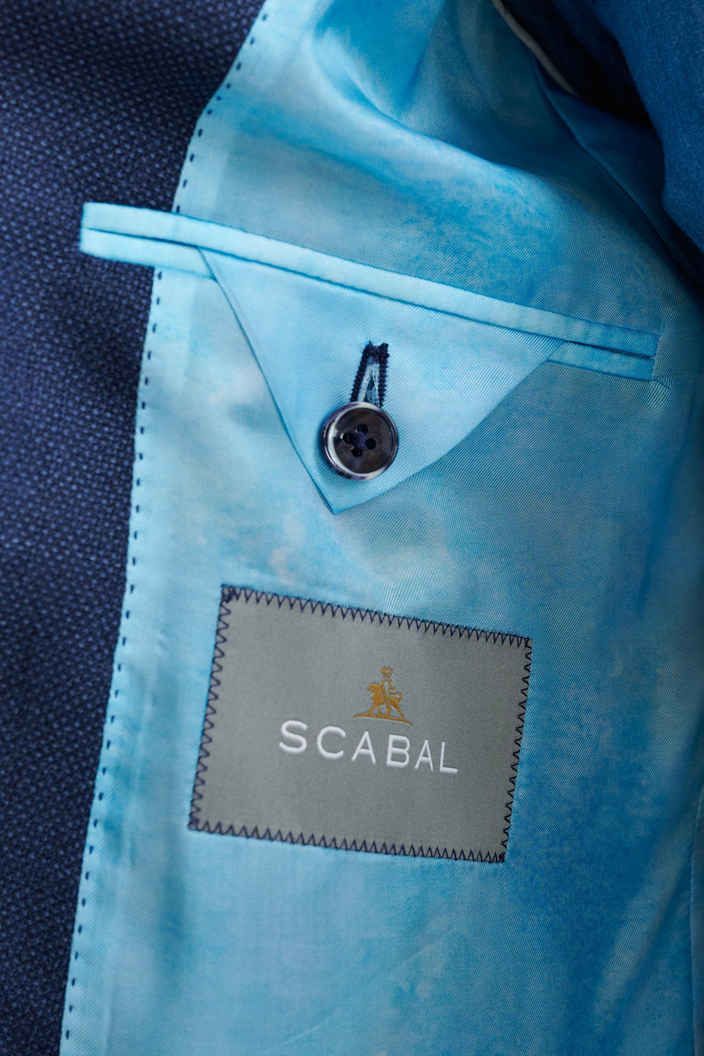 Blue 100% Wool Kenton Jacket Rhapsody — detail 3