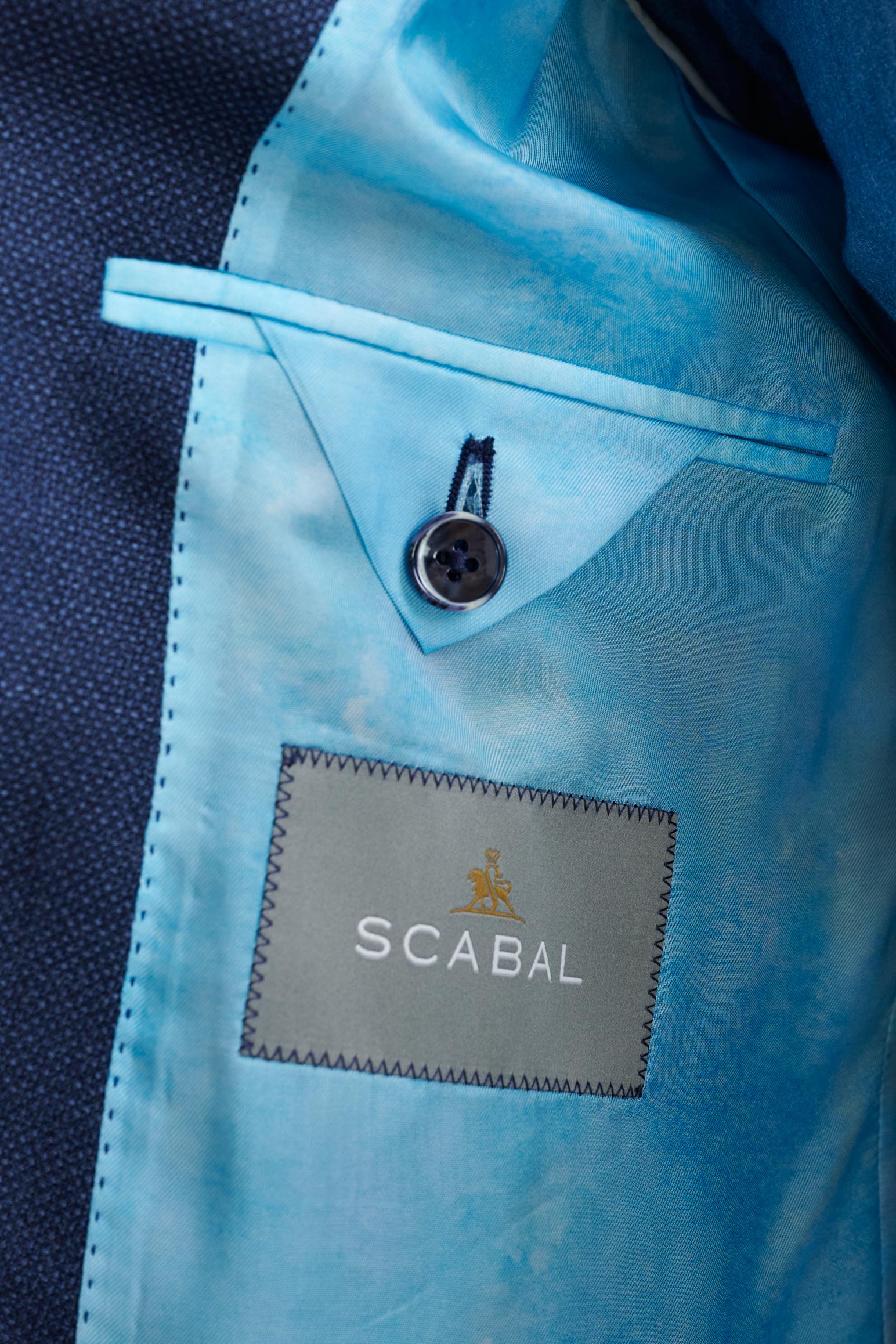 Blue 100% Wool Kenton Jacket Rhapsody — detail 3