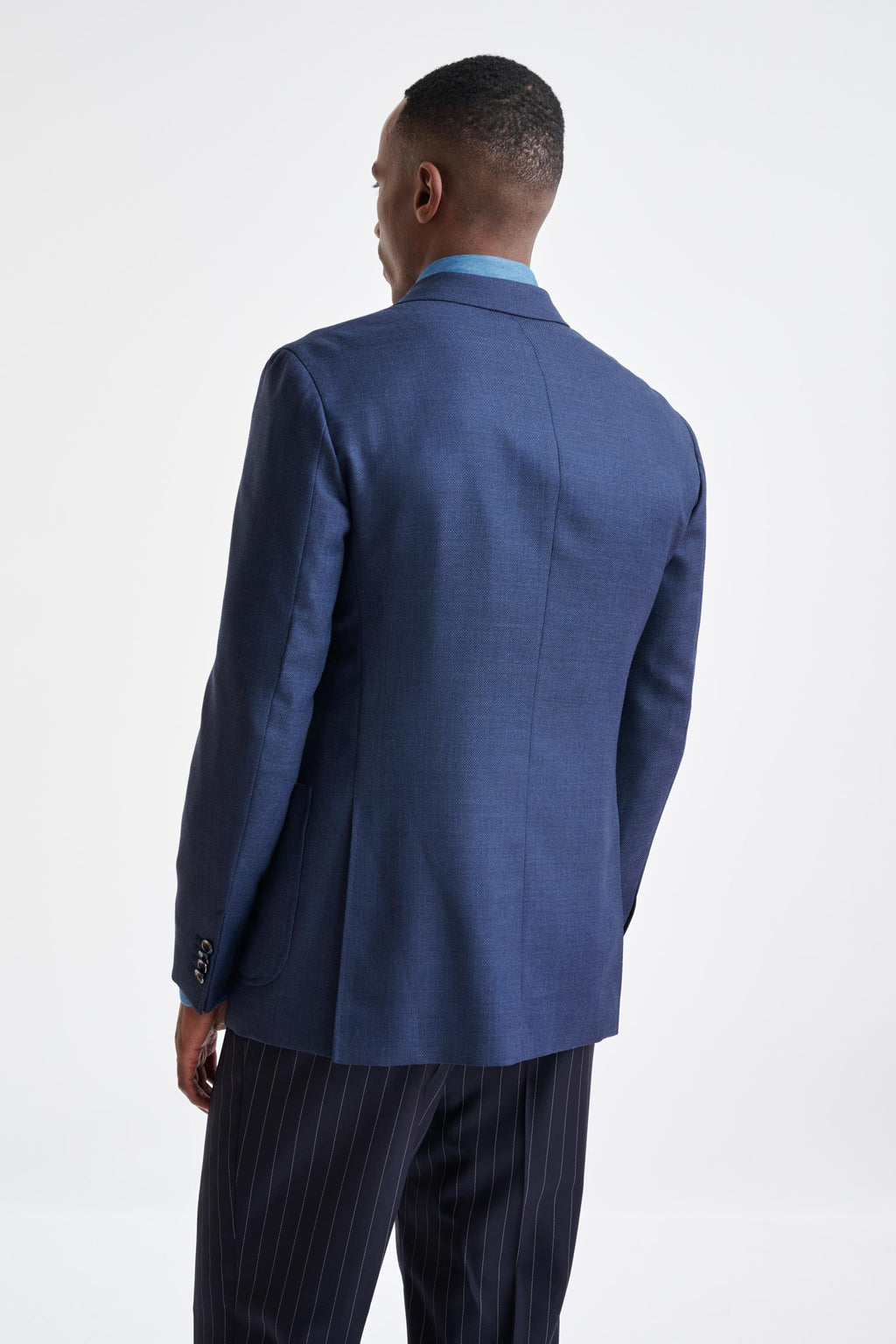 Blue 100% Wool Kenton Jacket Rhapsody — detail 6