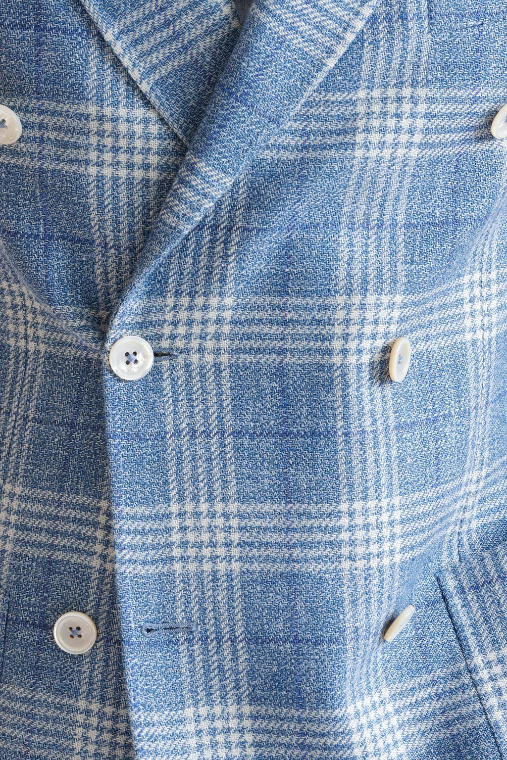 Light Blue Wool & Linen Kenton Jacket Amalfi Trend — detail 2