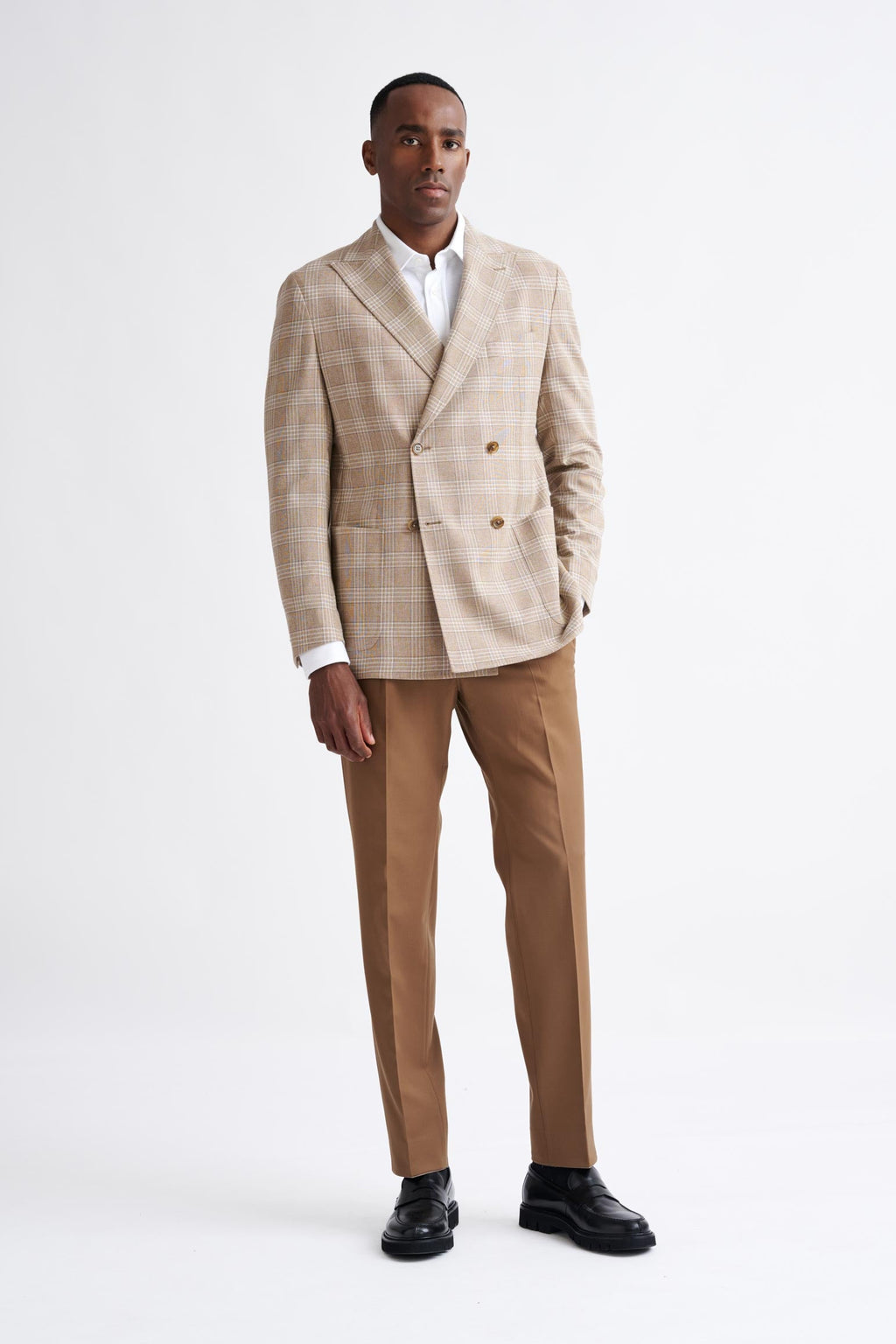 Beige Wool & Cotton Kenton Jacket Amalfi Trend — detail 5