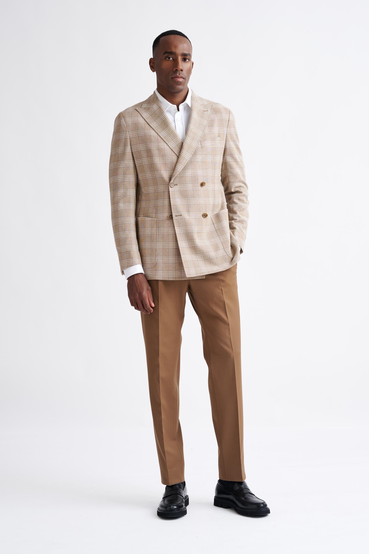 Beige Wool & Cotton Kenton Jacket Amalfi Trend — detail 5
