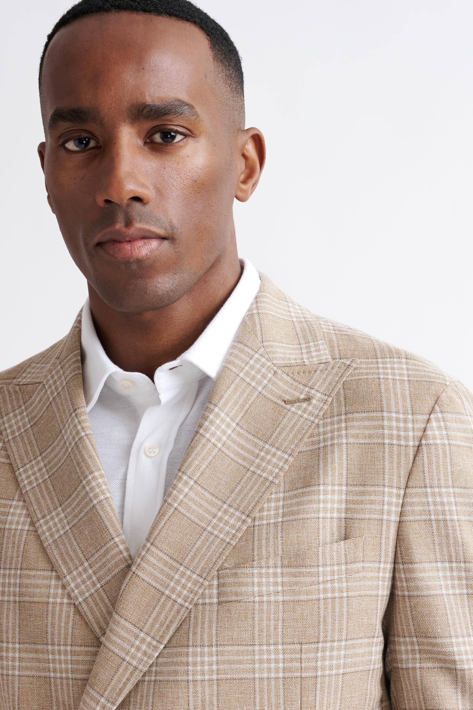 Beige Wool & Cotton Kenton Jacket Amalfi Trend — detail 6