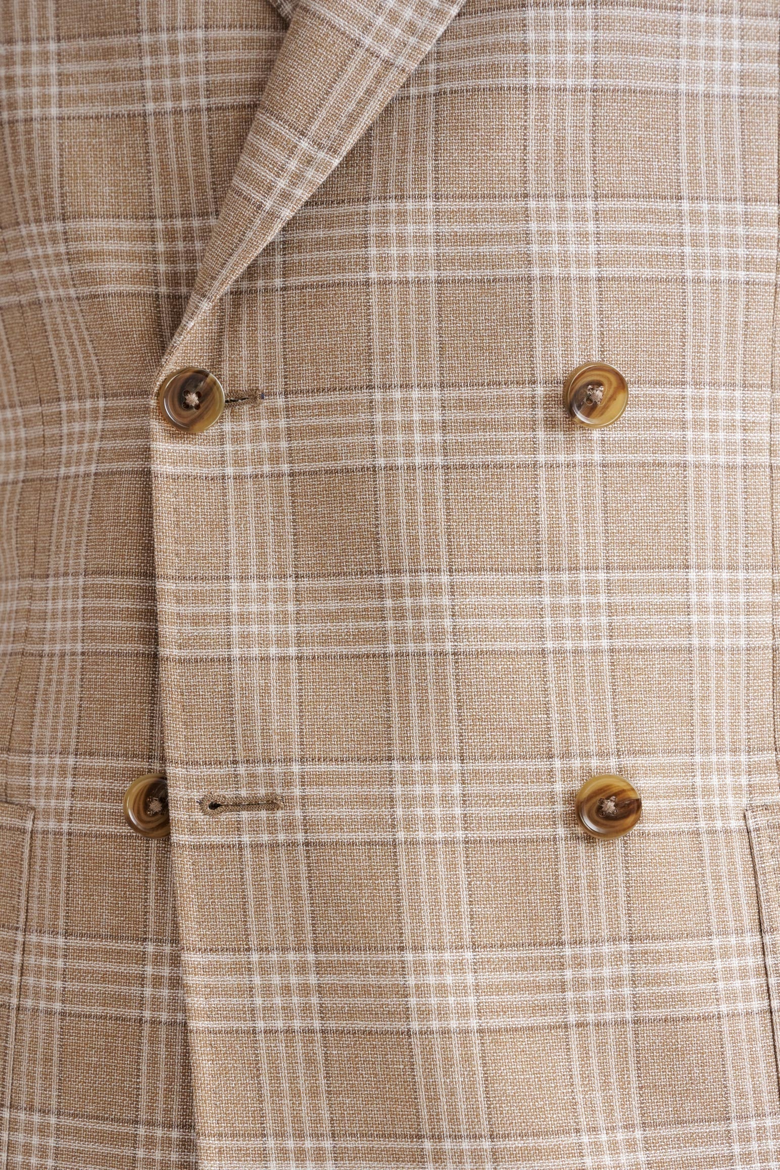 Beige Wool & Cotton Kenton Jacket Amalfi Trend — detail 2