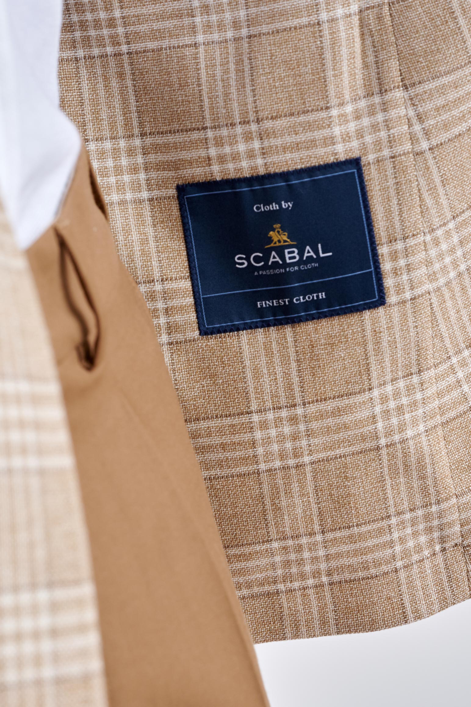 Beige Wool & Cotton Kenton Jacket Amalfi Trend — detail 3