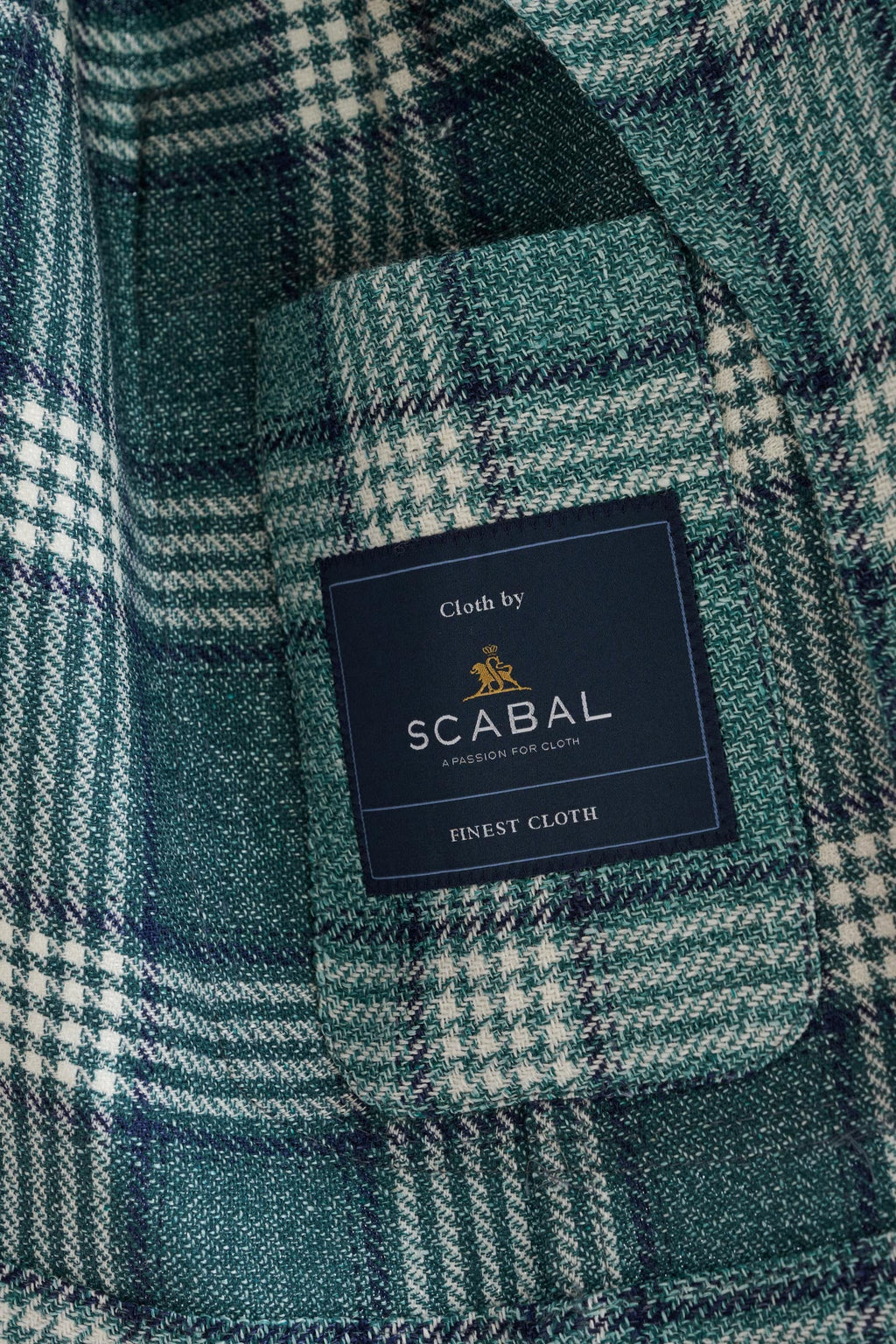 Sage Green Wool & Linen Kenton Jacket Amalfi Trend — detail 3