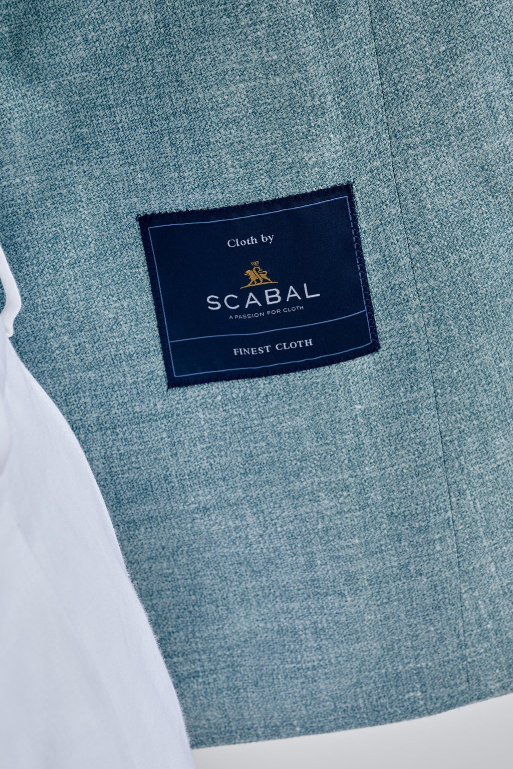 Sage Green Silk & Linen Kenton Jacket Amalfi Trend — detail 3