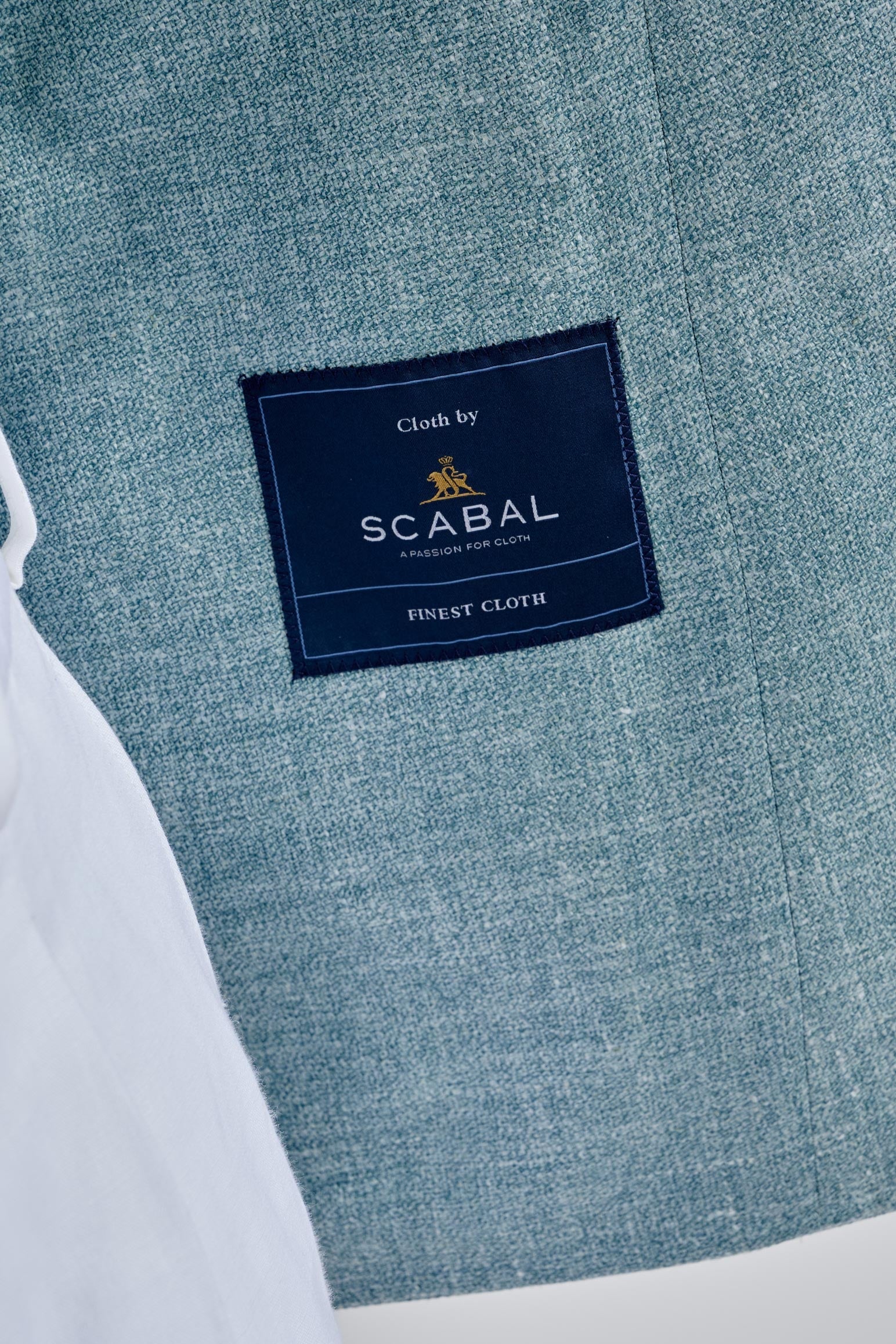 Sage Green Silk & Linen Kenton Jacket Amalfi Trend — detail 3