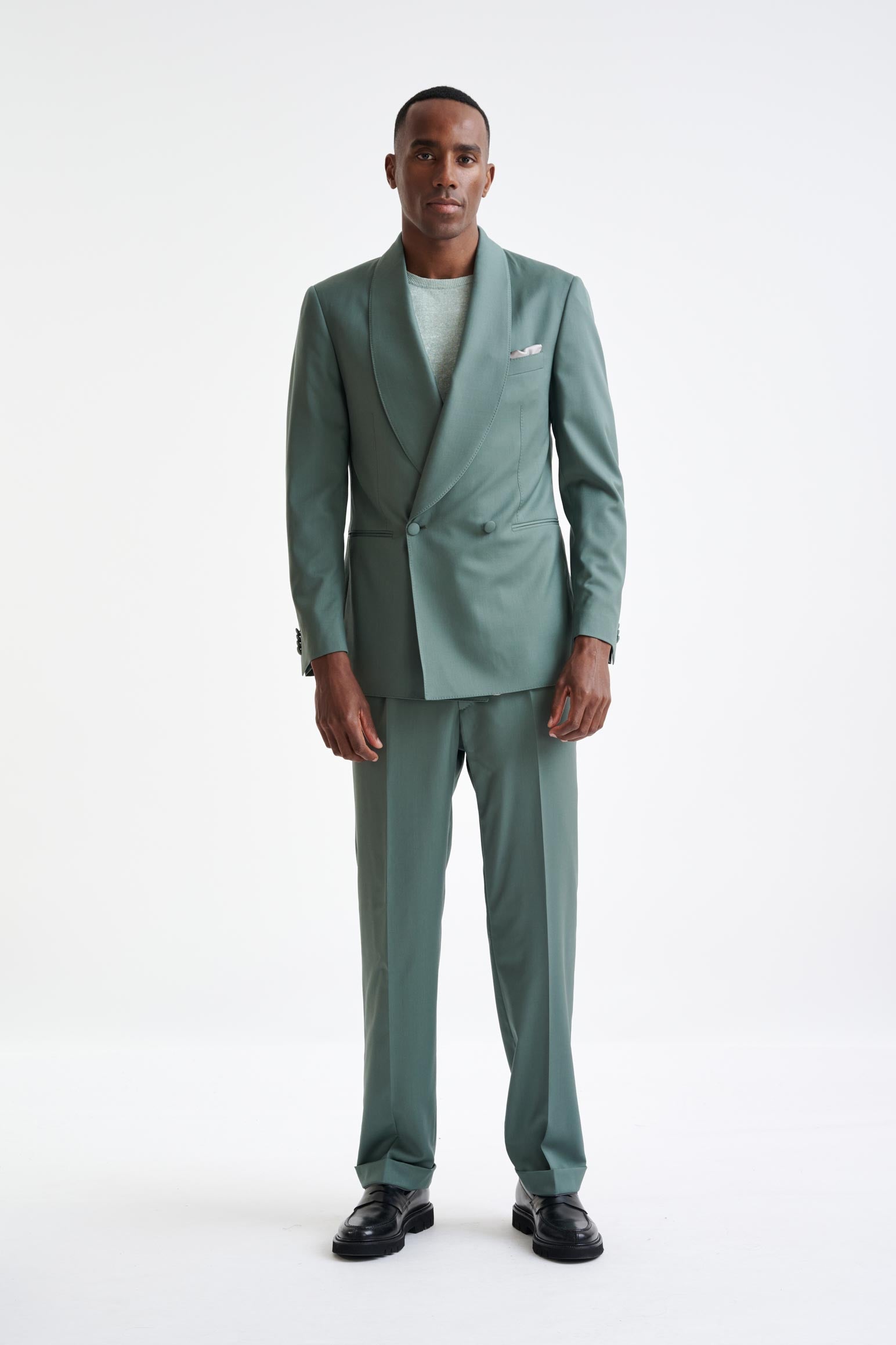 Sage Green Super 100's Wool Soho Jacket New Deluxe