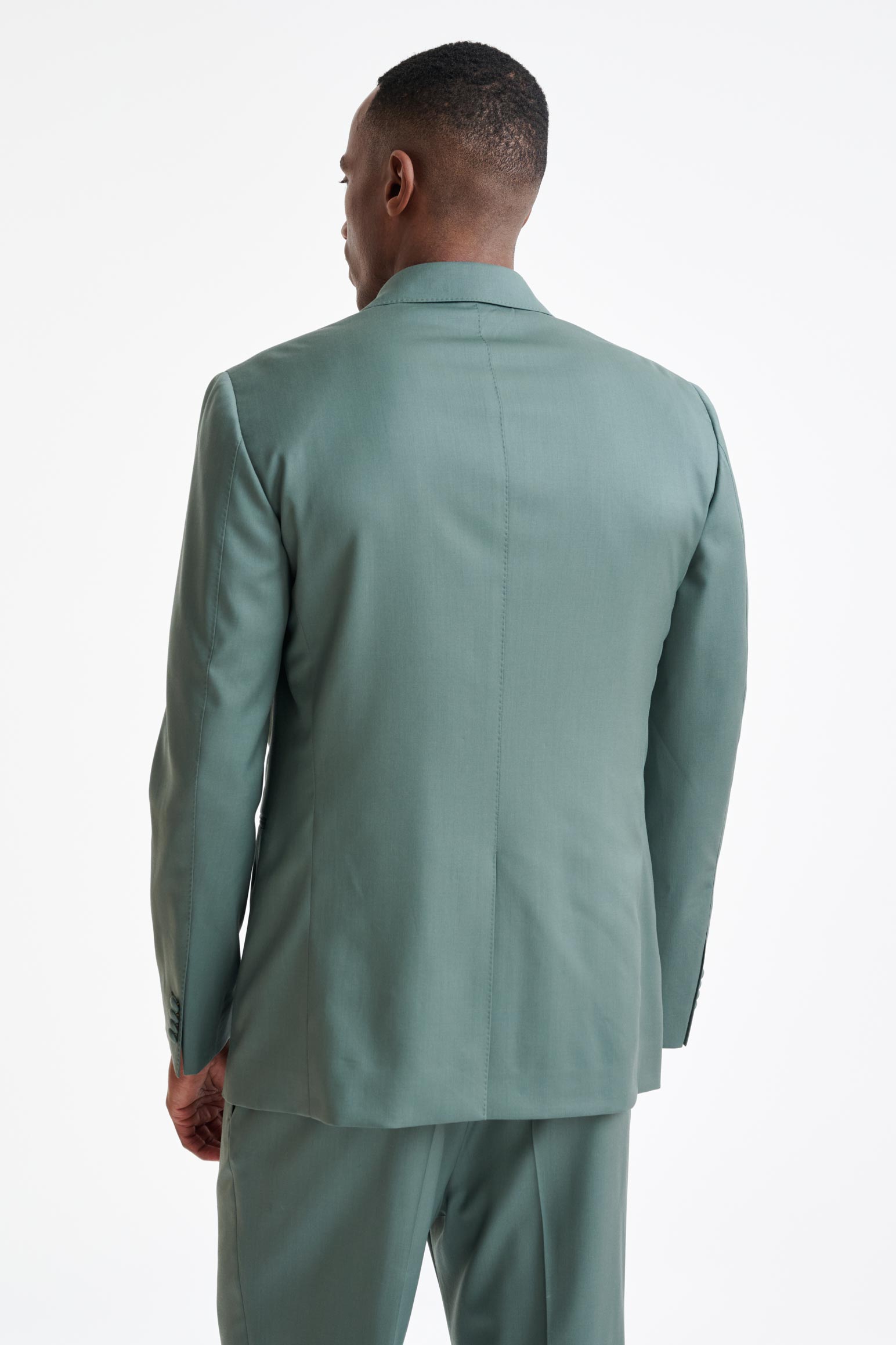 Sage Green Super 100's Wool Soho Jacket New Deluxe — detail 6