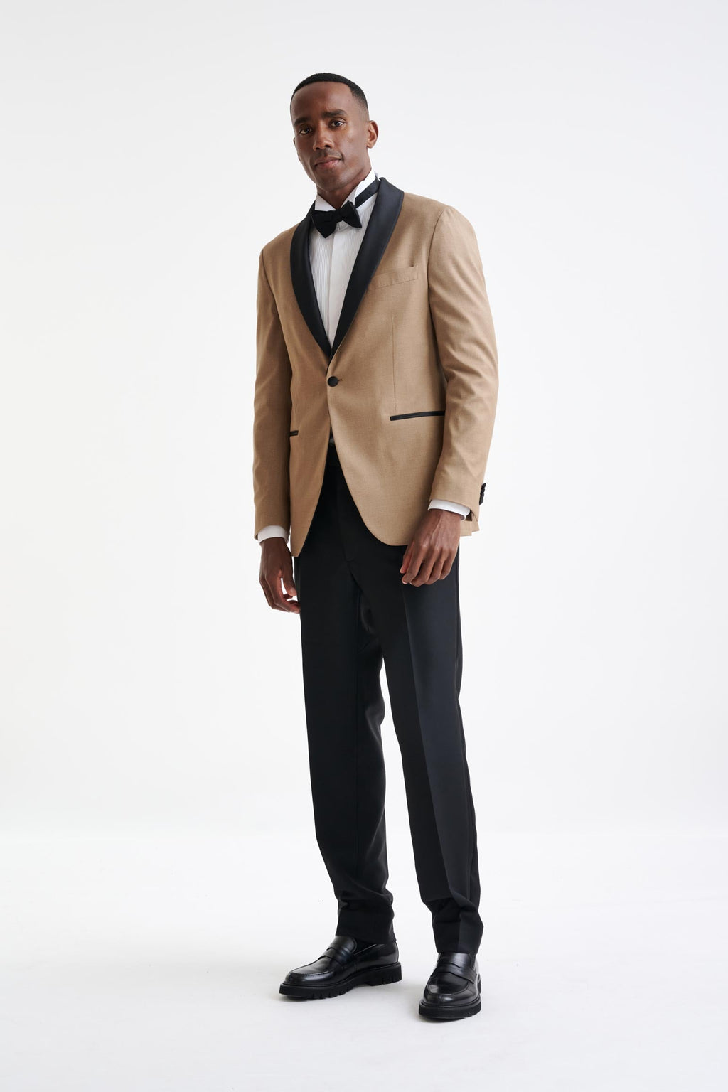 Camel Cashmere & Cotton Kenton Tuxedo — detail 1