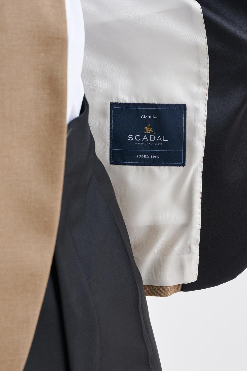 Camel Cashmere & Cotton Kenton Tuxedo — detail 5