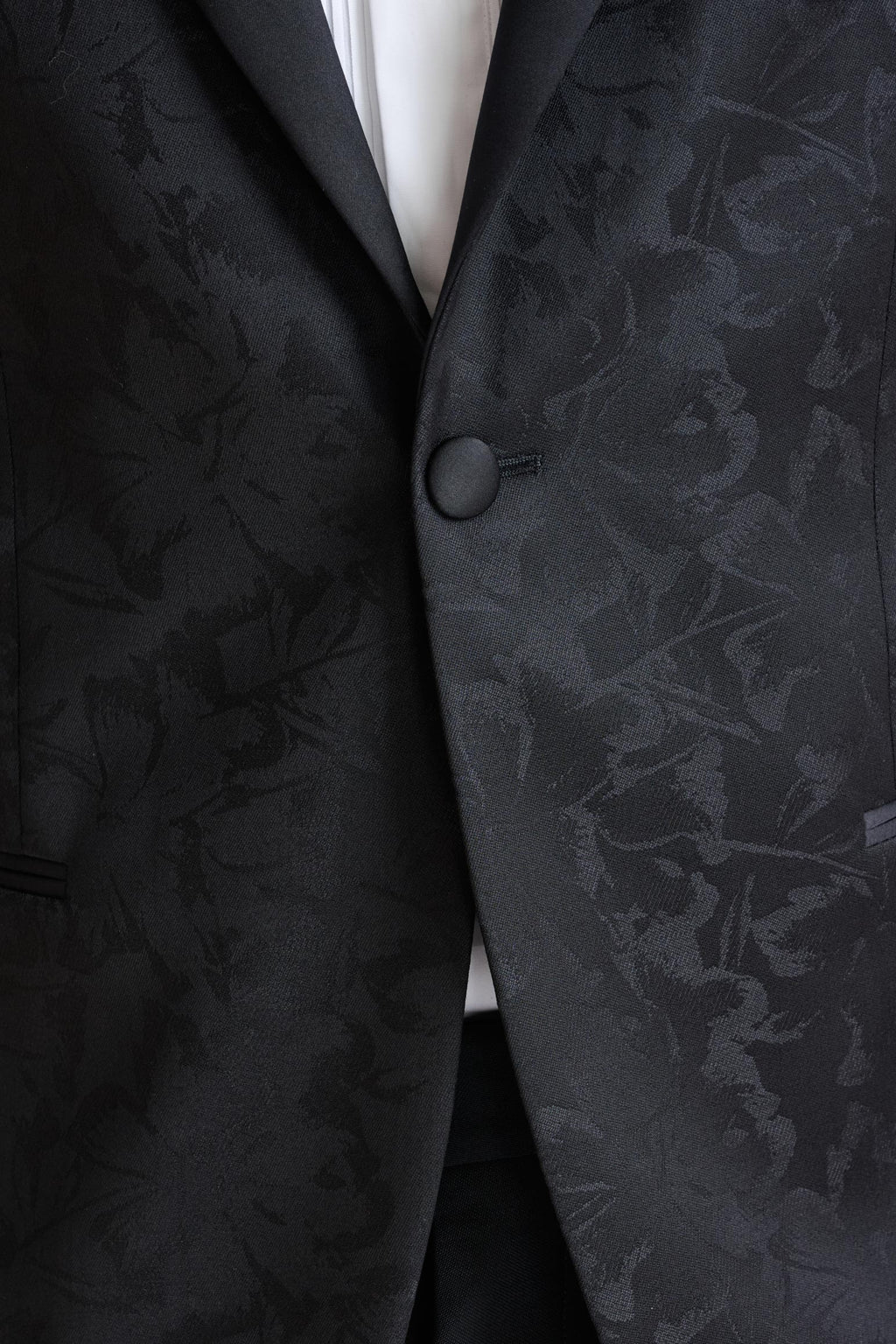 Black Wool Kenton Tuxedo Lifestyle — detail 3