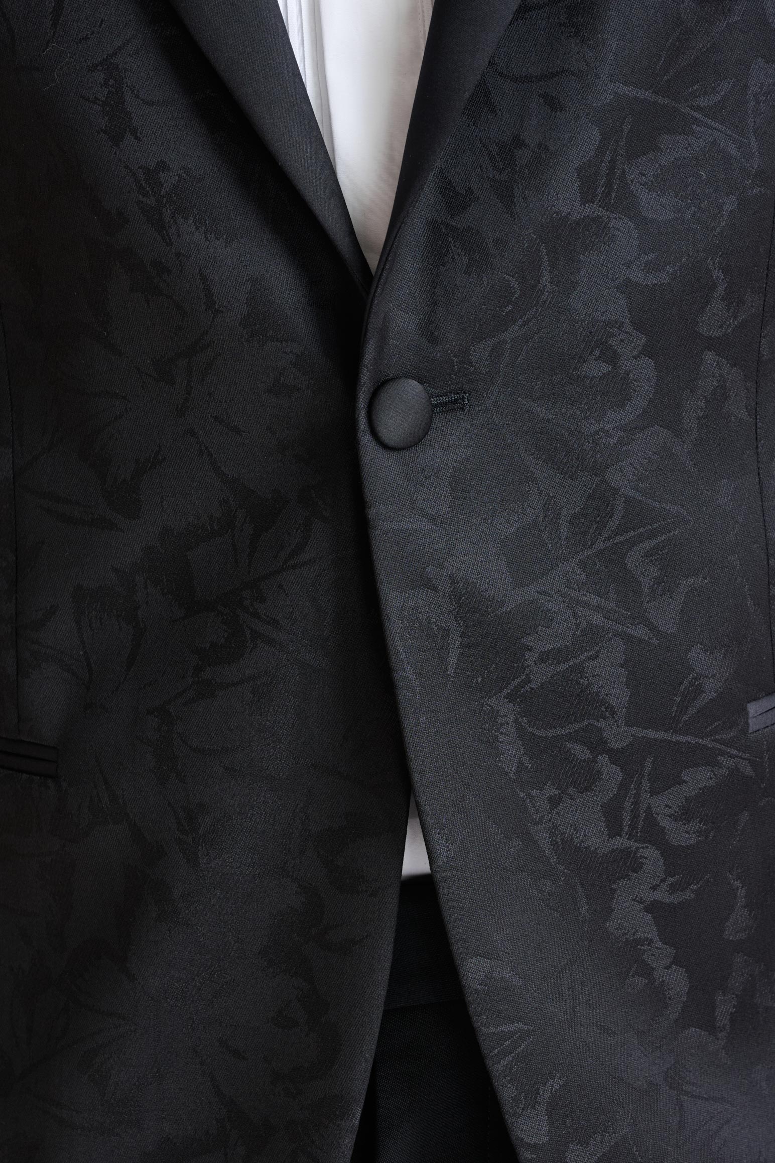 Black Wool Kenton Tuxedo Lifestyle — detail 3