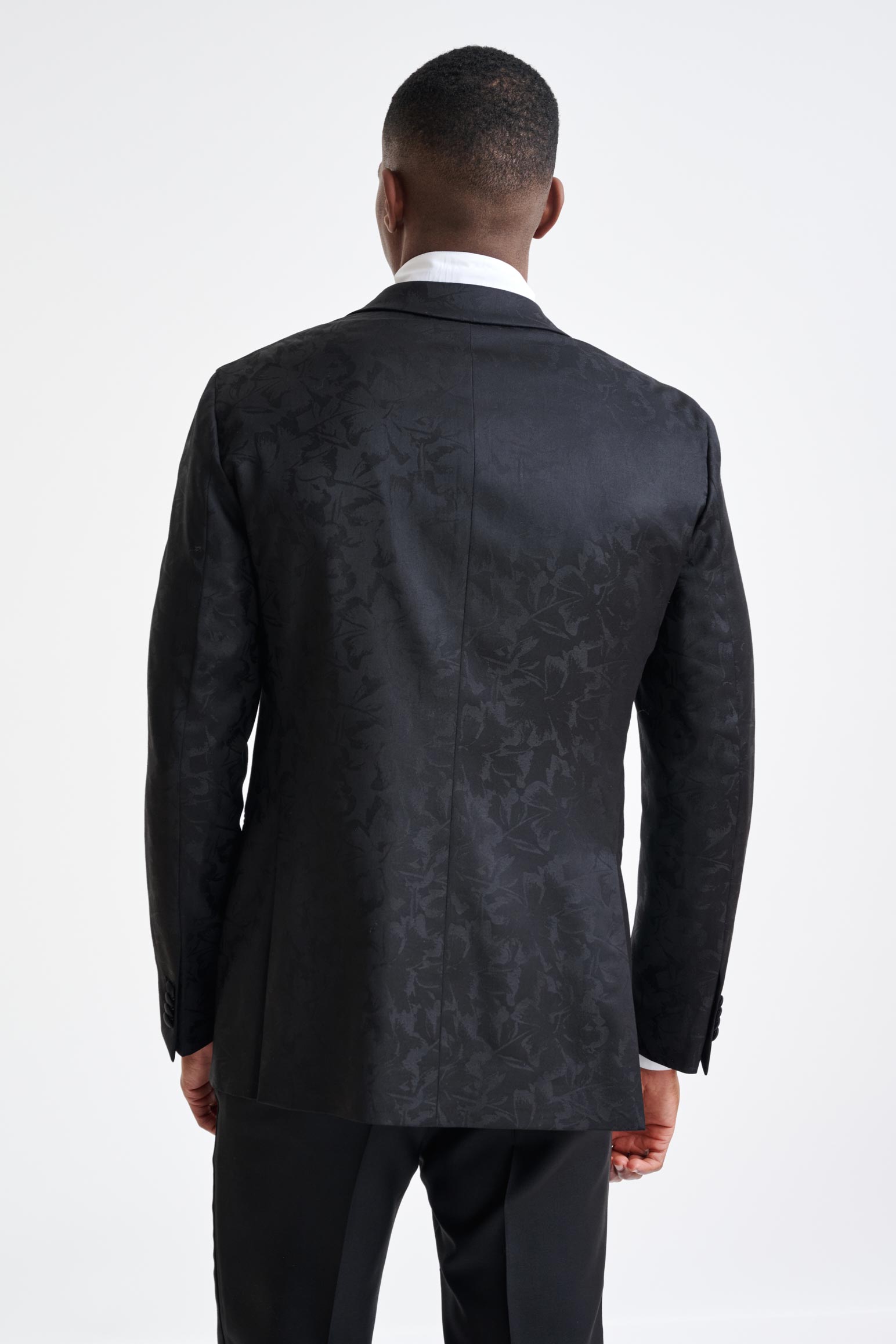 Black Wool Kenton Tuxedo Lifestyle — detail 7