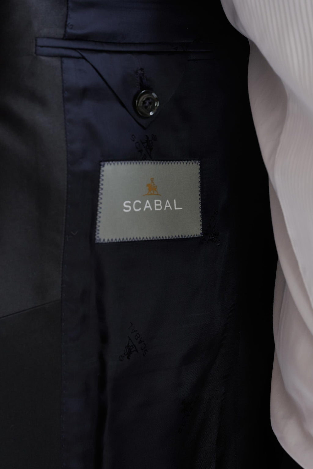 Midnight Blue Wool Soho Tuxedo Lifestyle — detail 6
