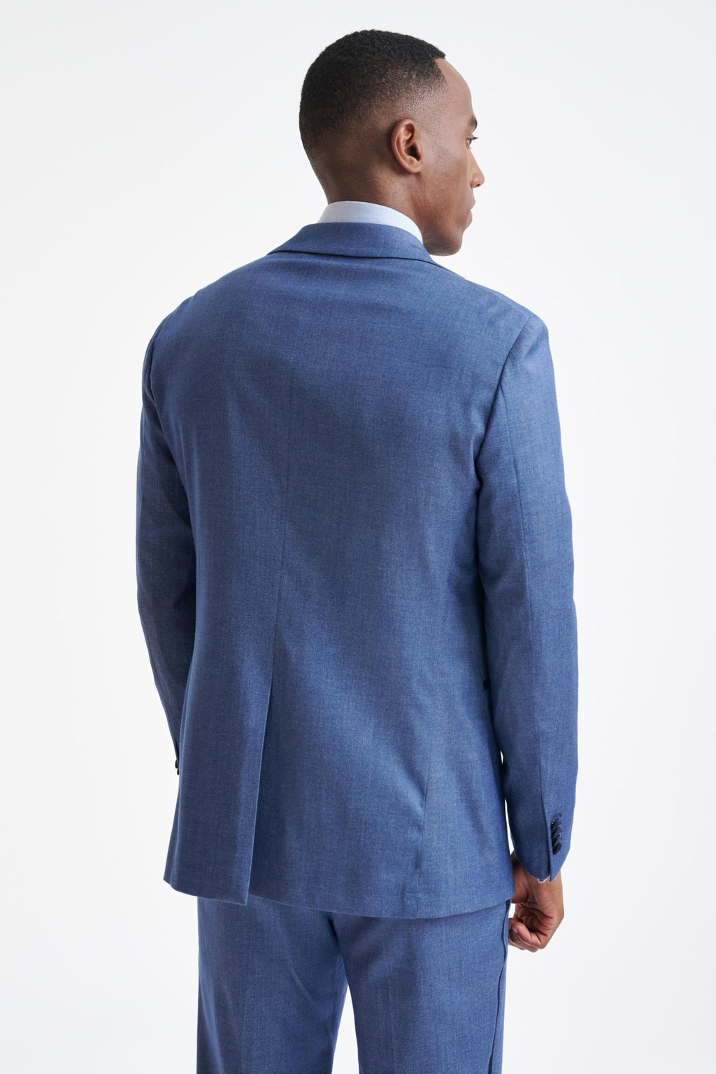 Blue Cashmere & Cotton Kenton Tuxedo Cashmere Denim — detail 7