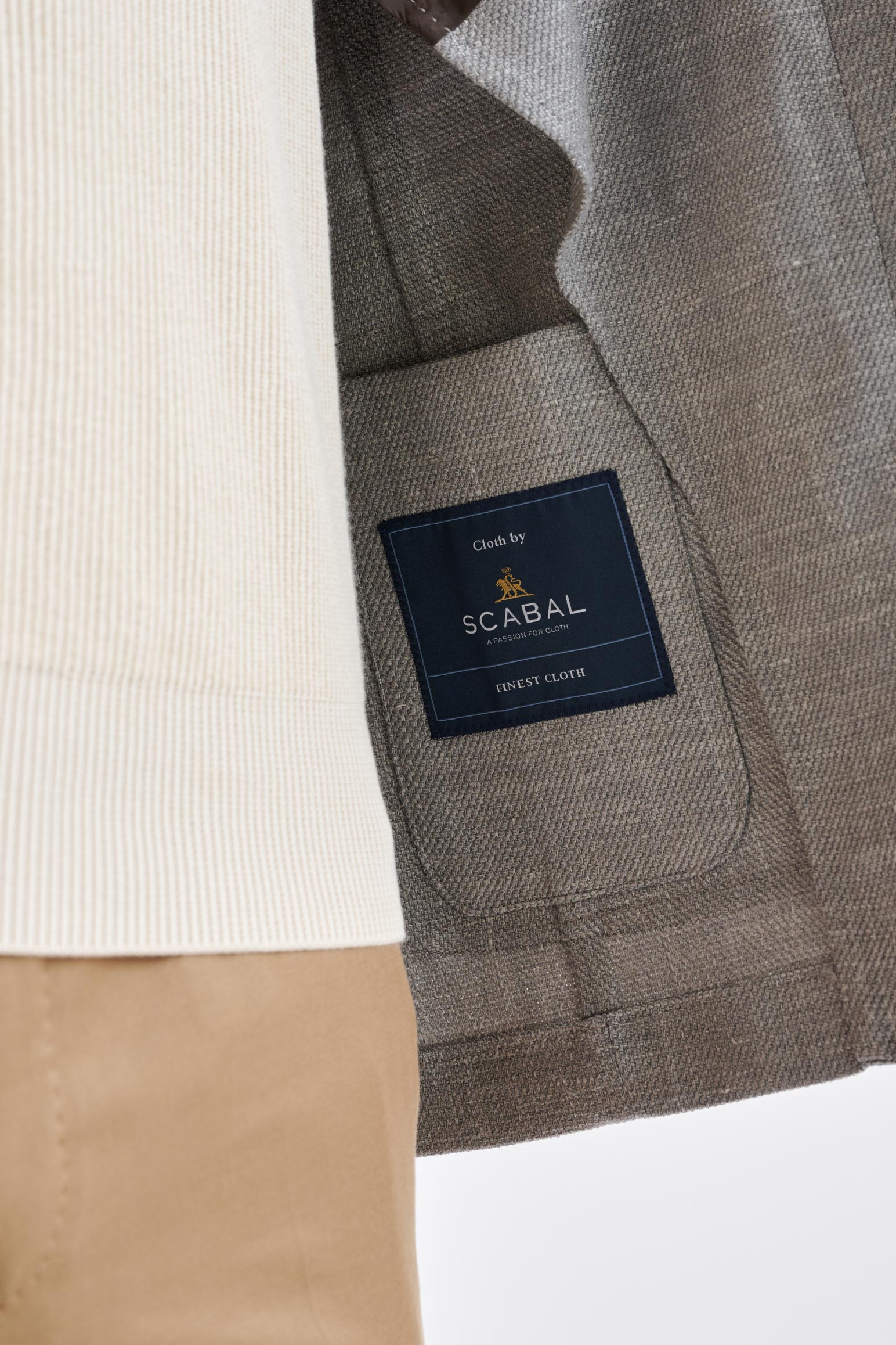 Grey Wool & Silk Kenton Jacket Amalfi Trend — detail 3
