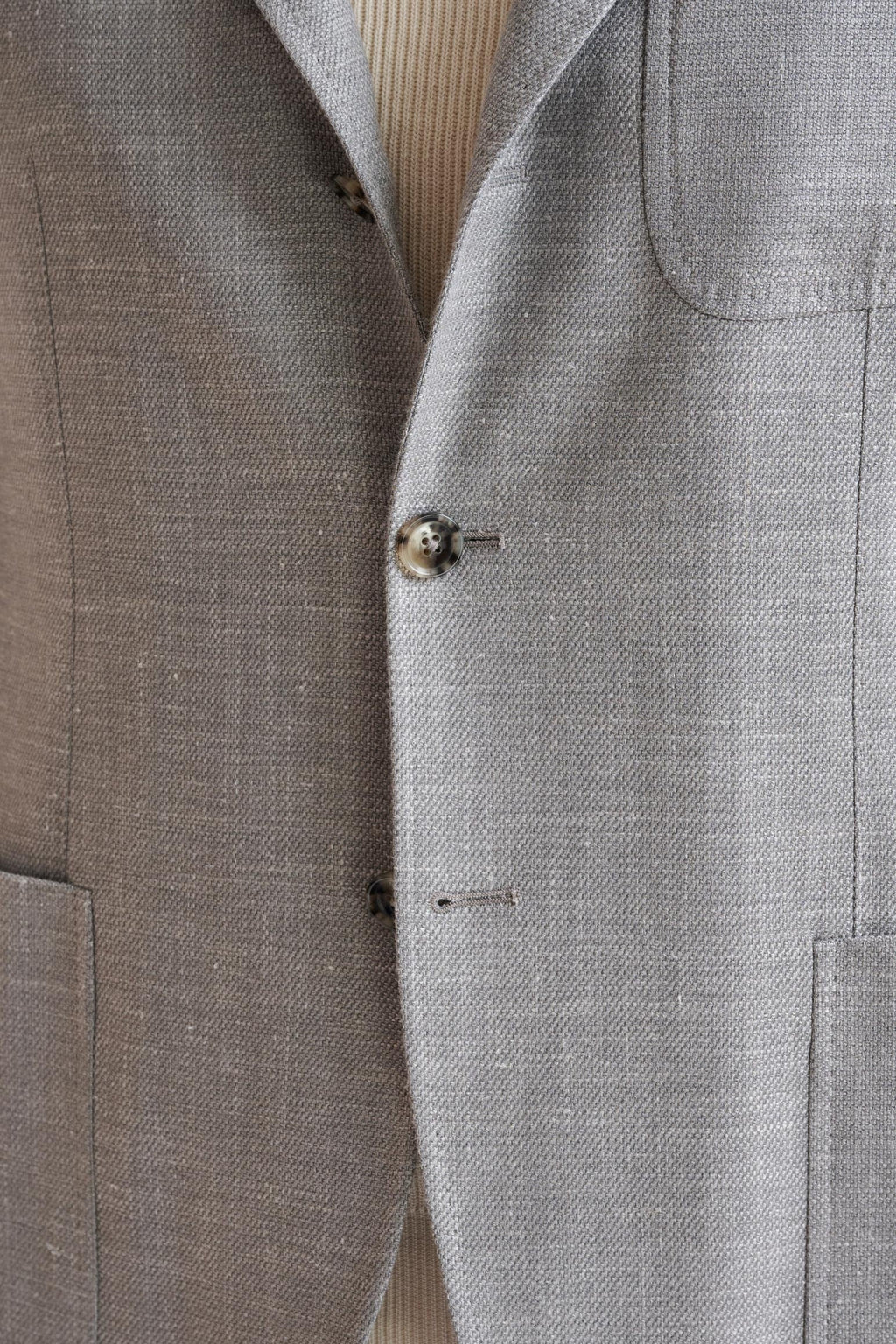 Grey Wool & Silk Kenton Jacket Amalfi Trend — detail 2