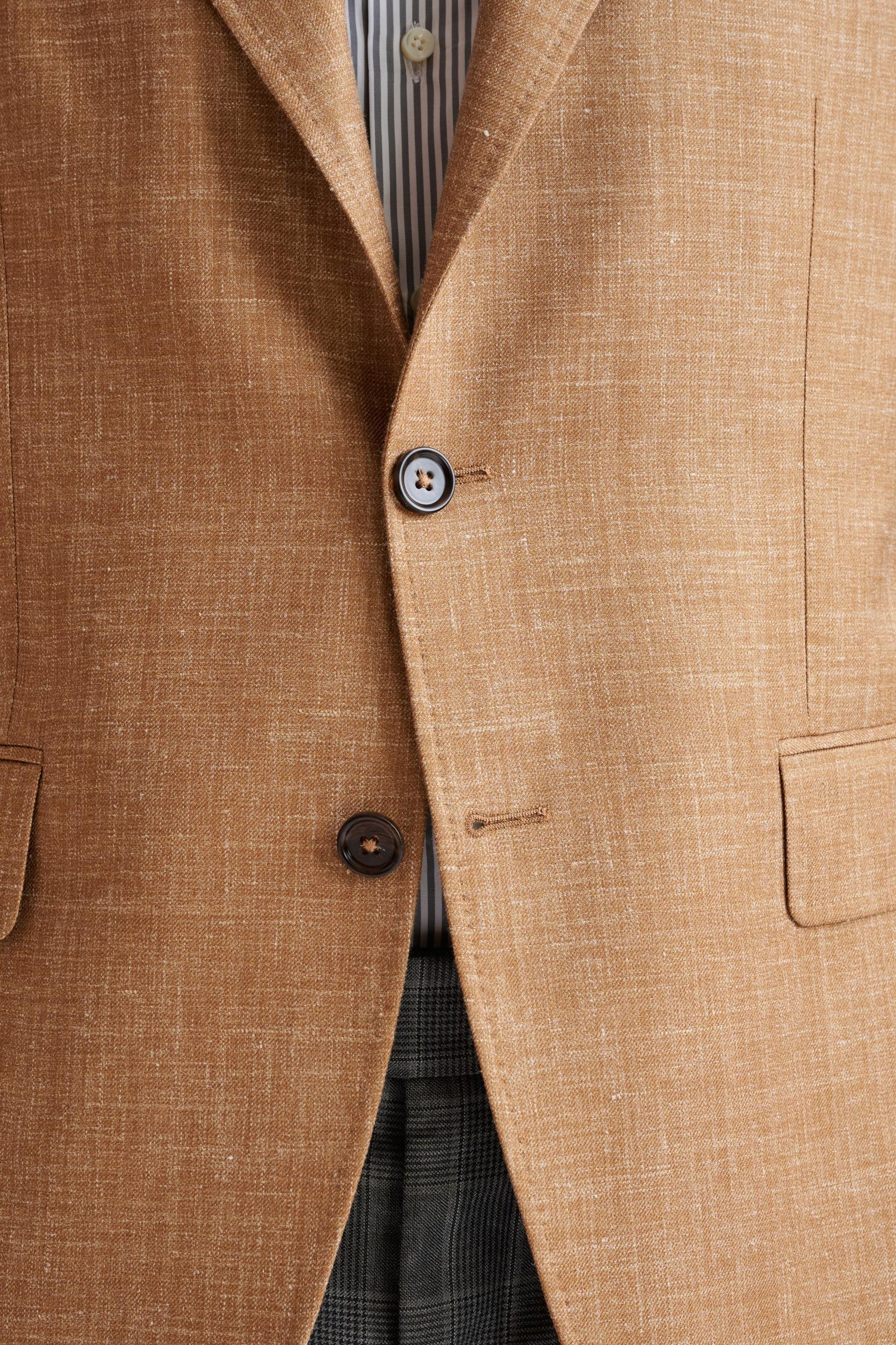 Camel Wool & Silk Kensington Jacket Amalfi Trend — detail 2