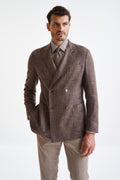 Brown Wool & Silk Kenton Jacket Amalfi Trend