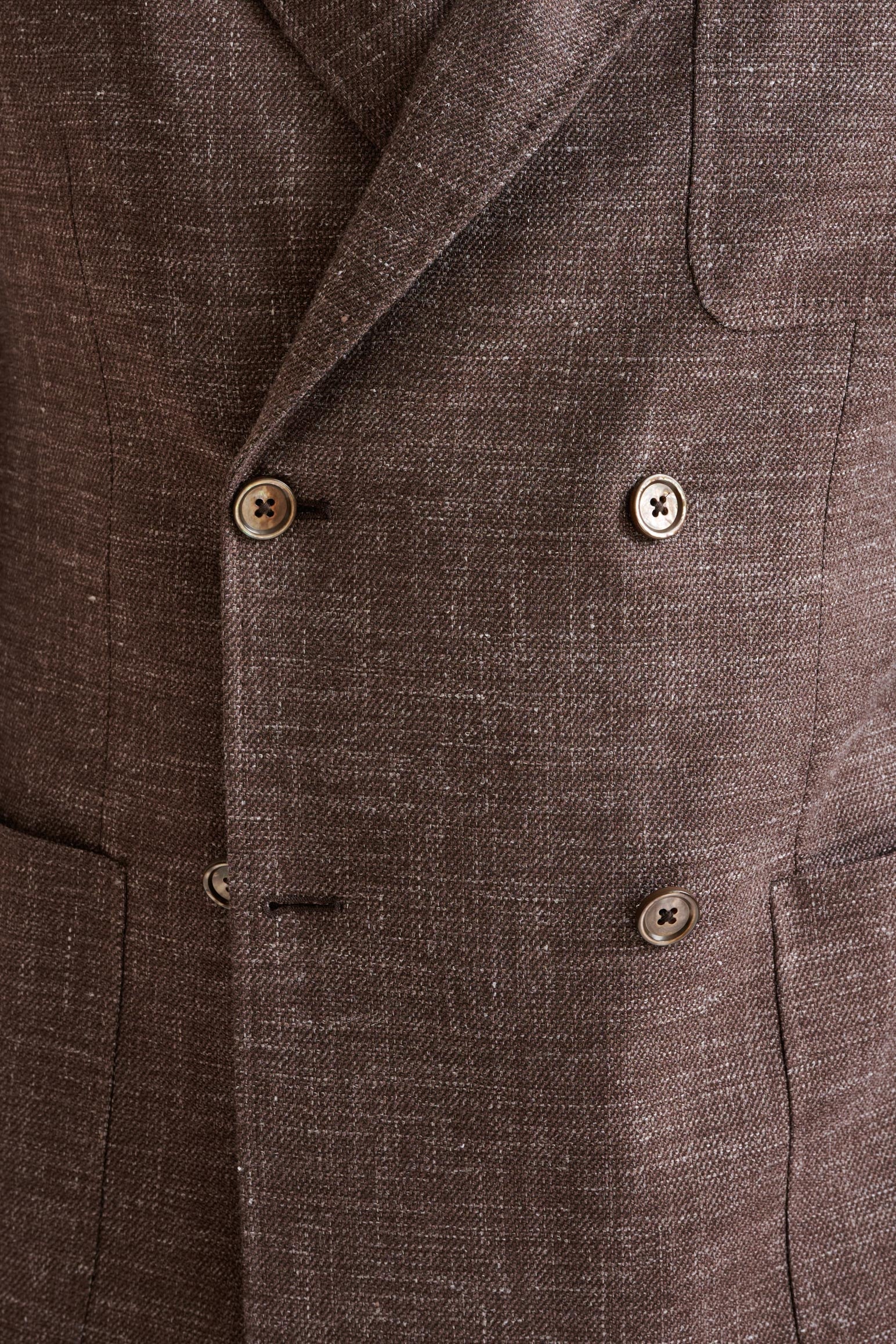 Brown Wool & Silk Kenton Jacket Amalfi Trend — detail 2