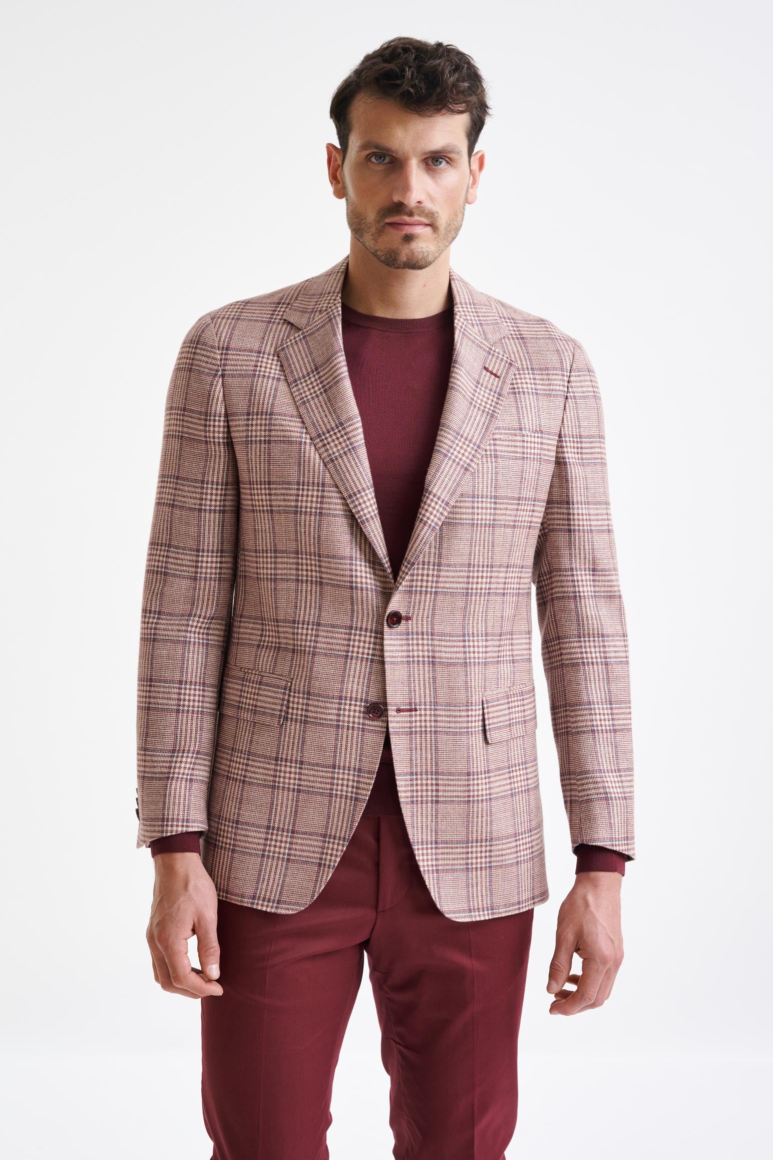 Raspberry Wool & Silk Kensington Jacket Amalfi Trend