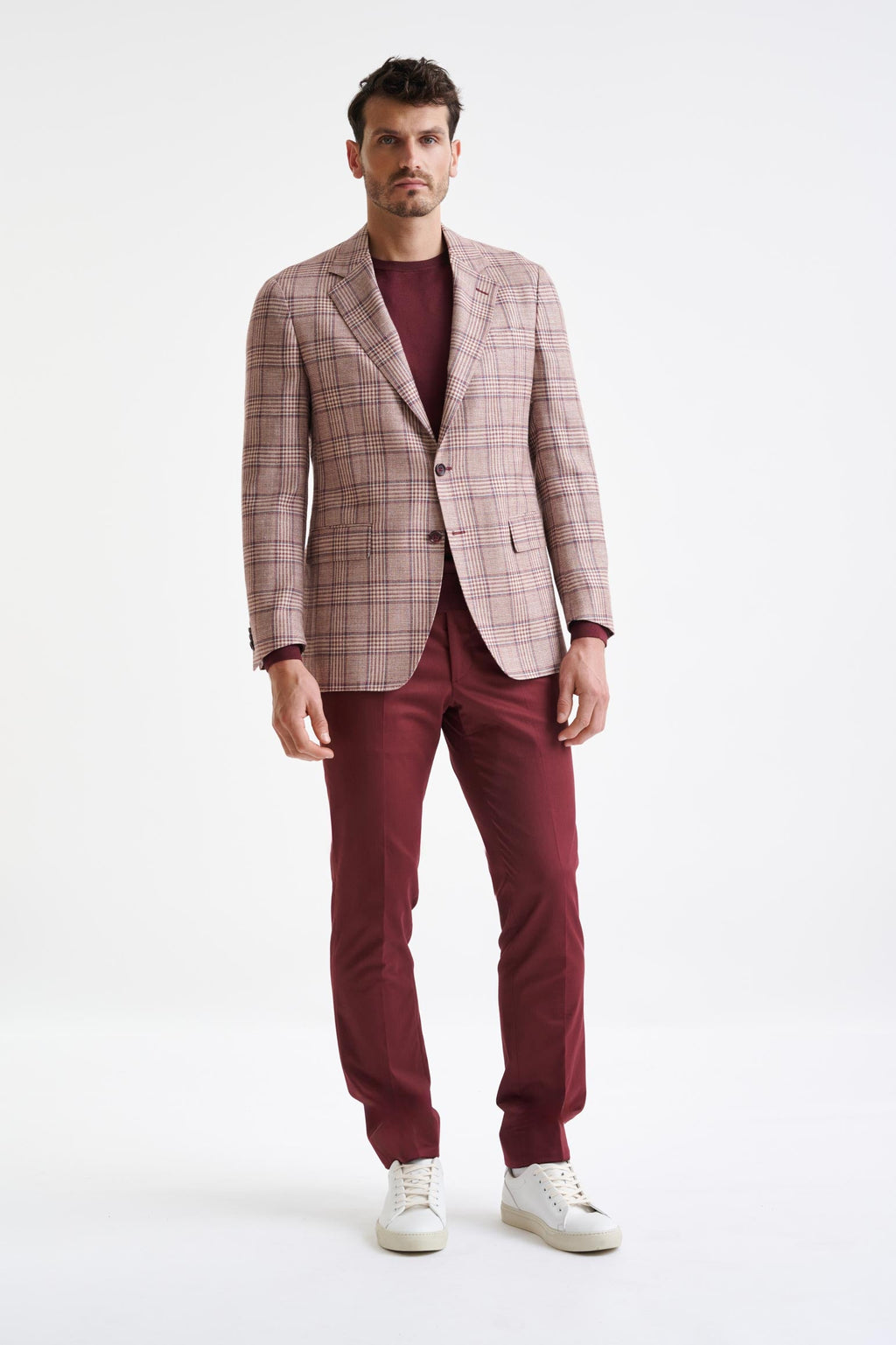 Raspberry Wool & Silk Kensington Jacket Amalfi Trend — detail 5