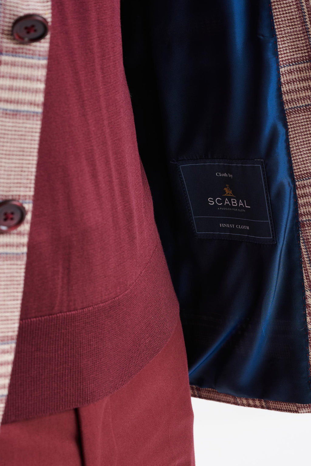 Raspberry Wool & Silk Kensington Jacket Amalfi Trend — detail 3