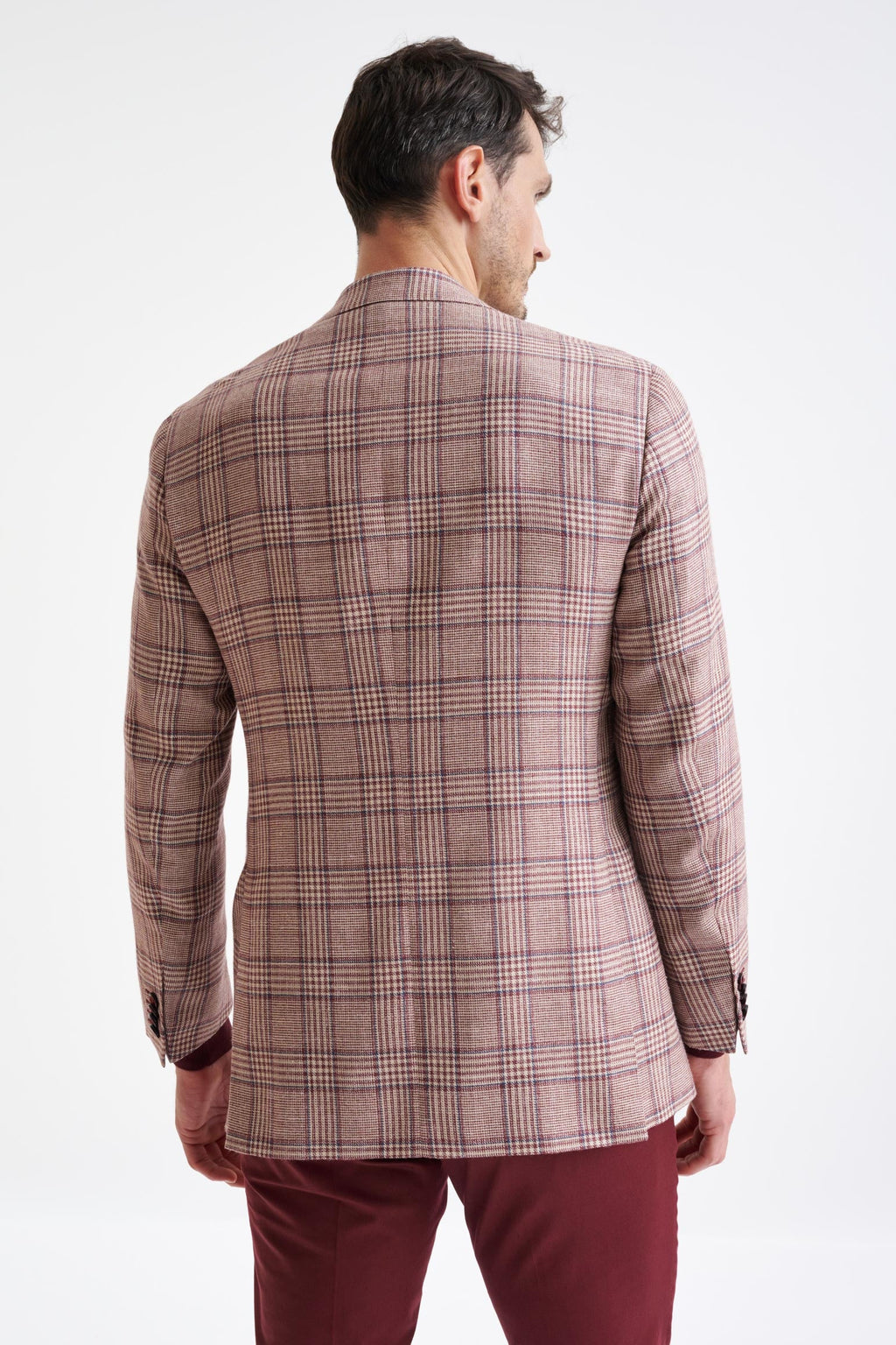 Raspberry Wool & Silk Kensington Jacket Amalfi Trend — detail 7